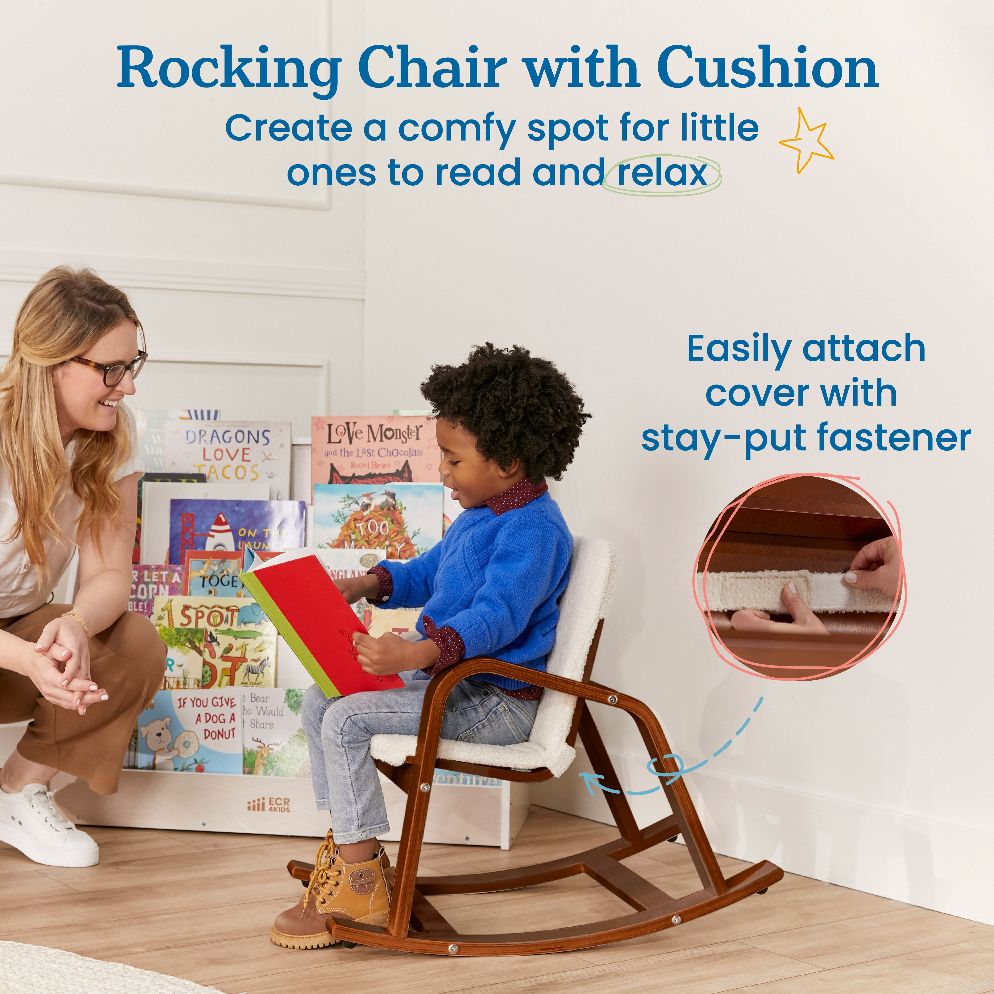 Bentwood Rocking Chair with Cushion