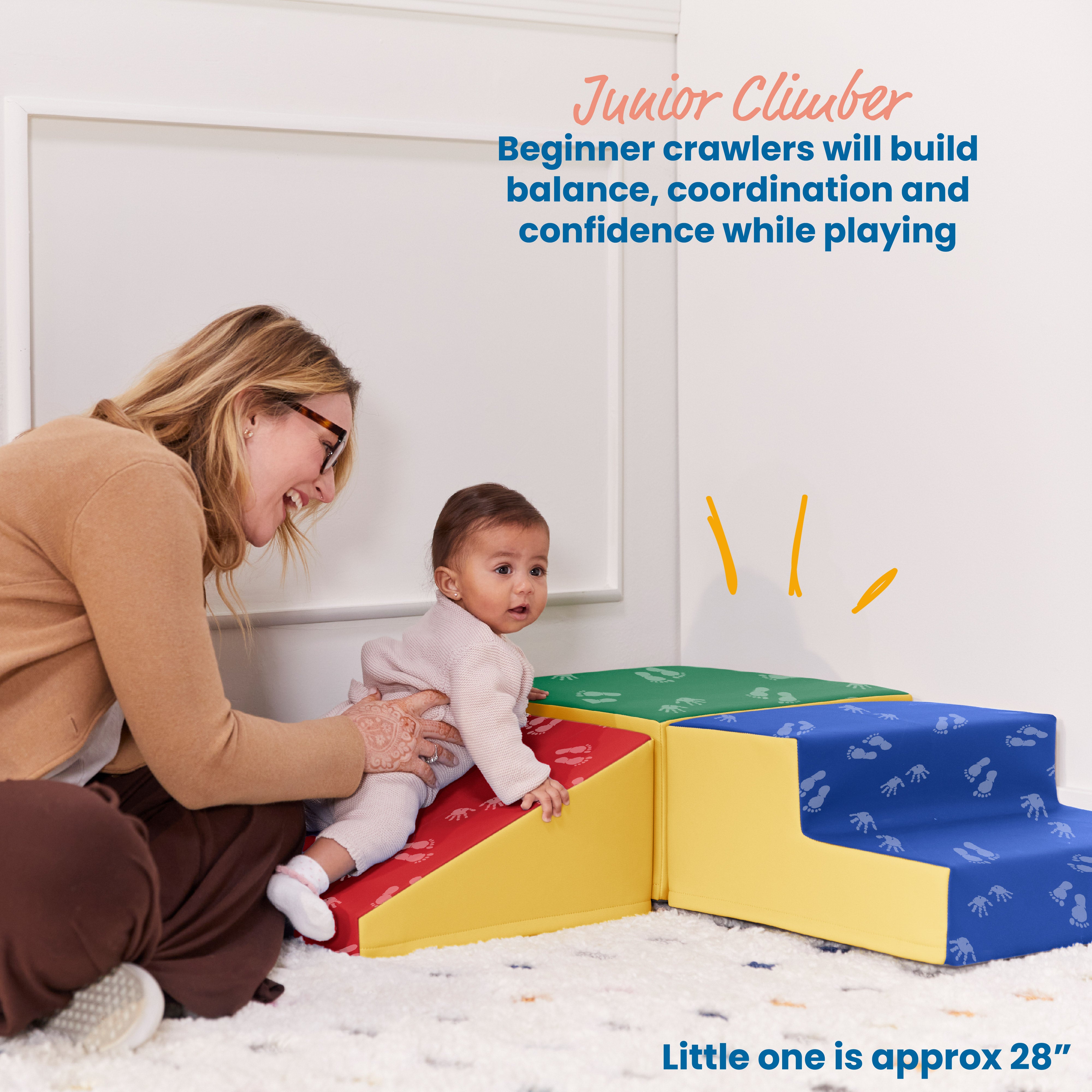 Junior Little Me Crawl and Slide Wall Climber, 3-Piece