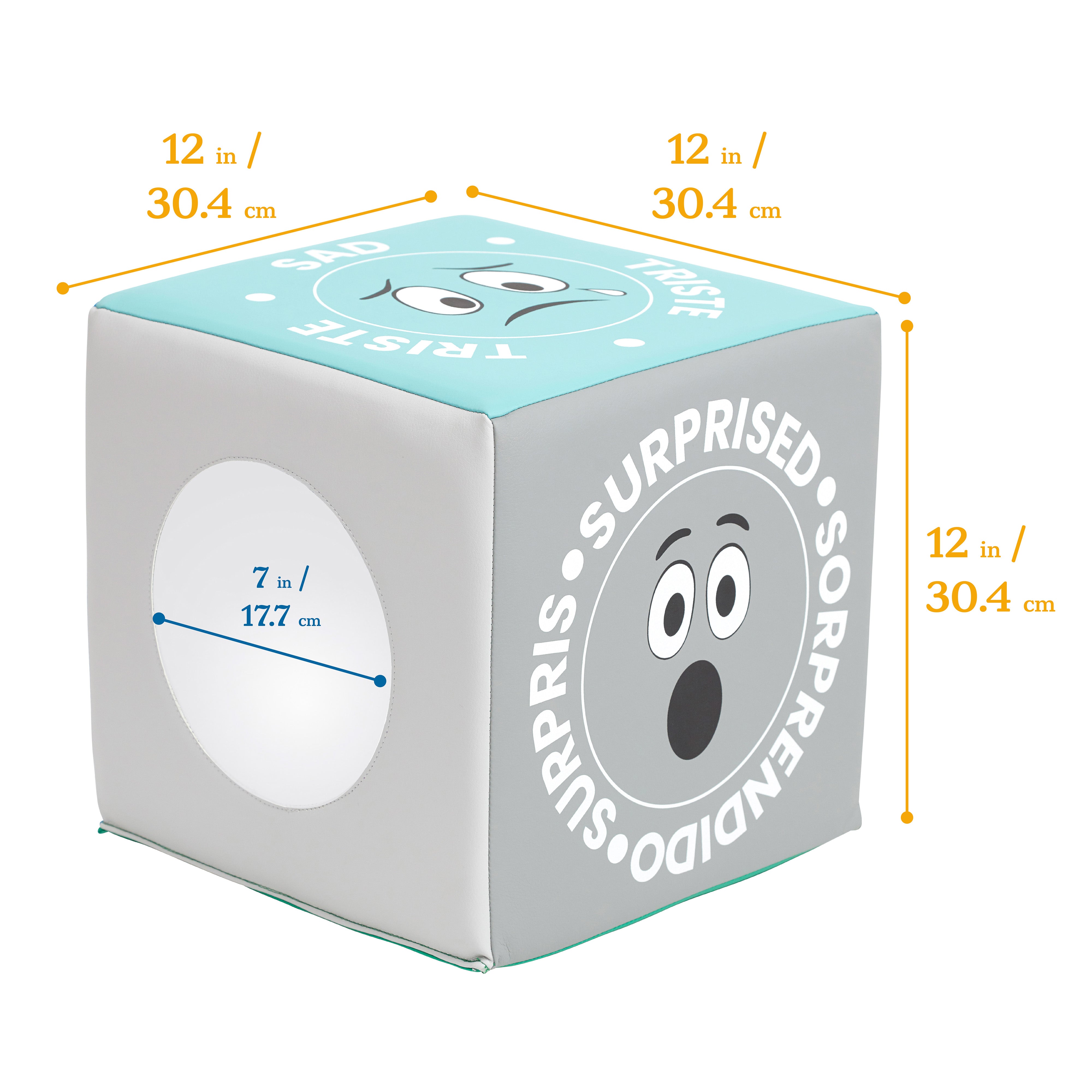 Trilingual Emotion Activity Cube with Mirror