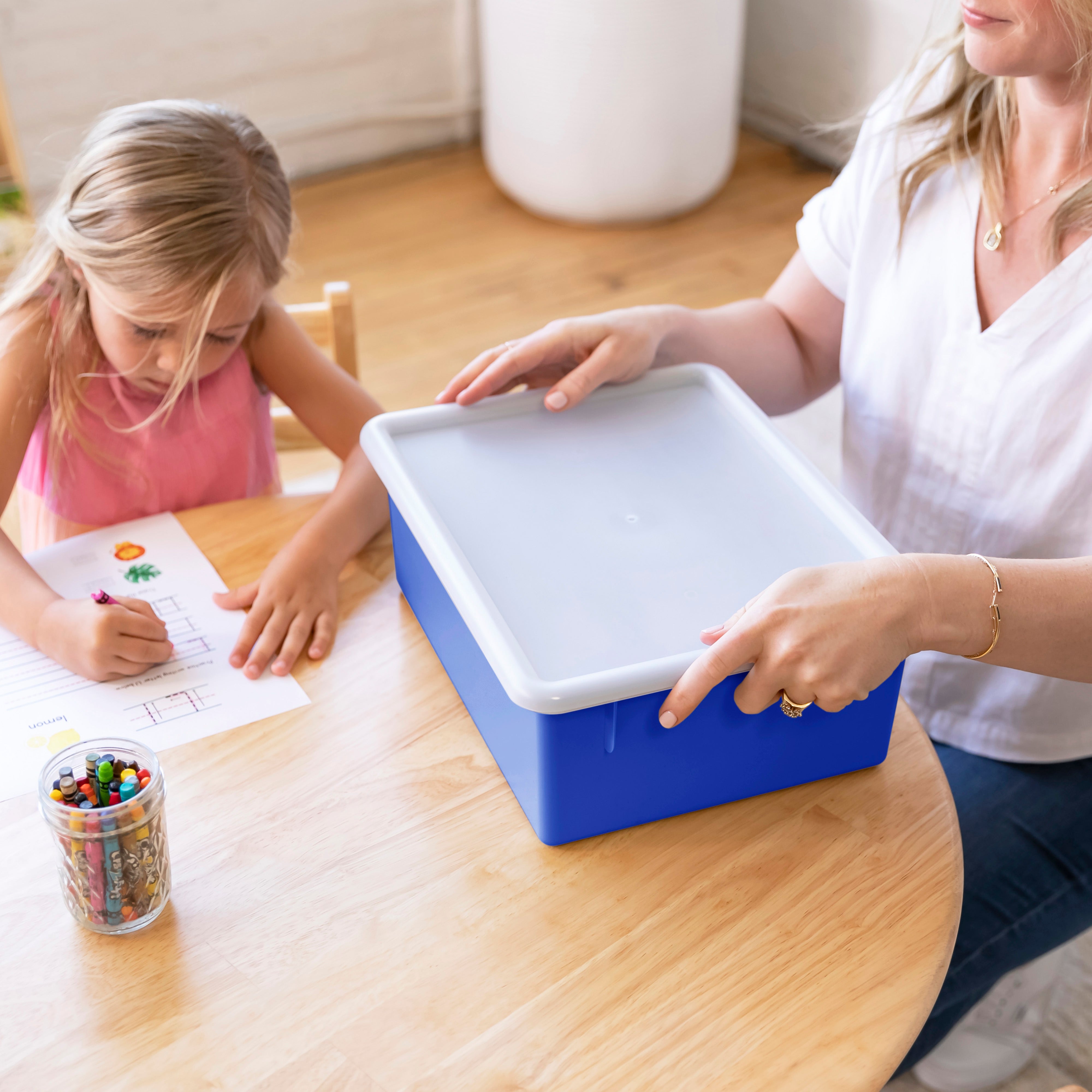 Letter Size Deep Tray with Lid, 10-Piece