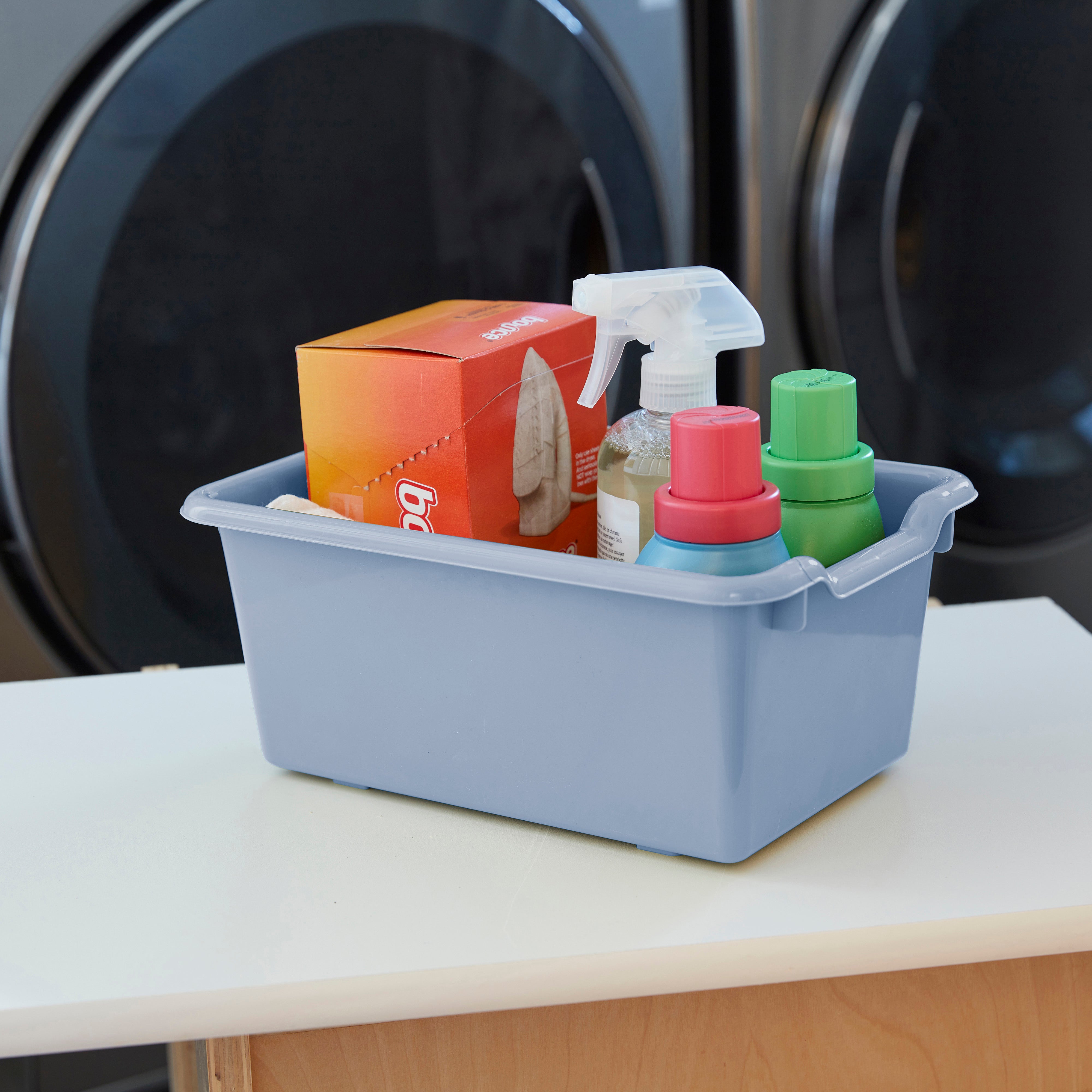 Scoop Front Storage Bins, Multipurpose Organization, 5-Pack