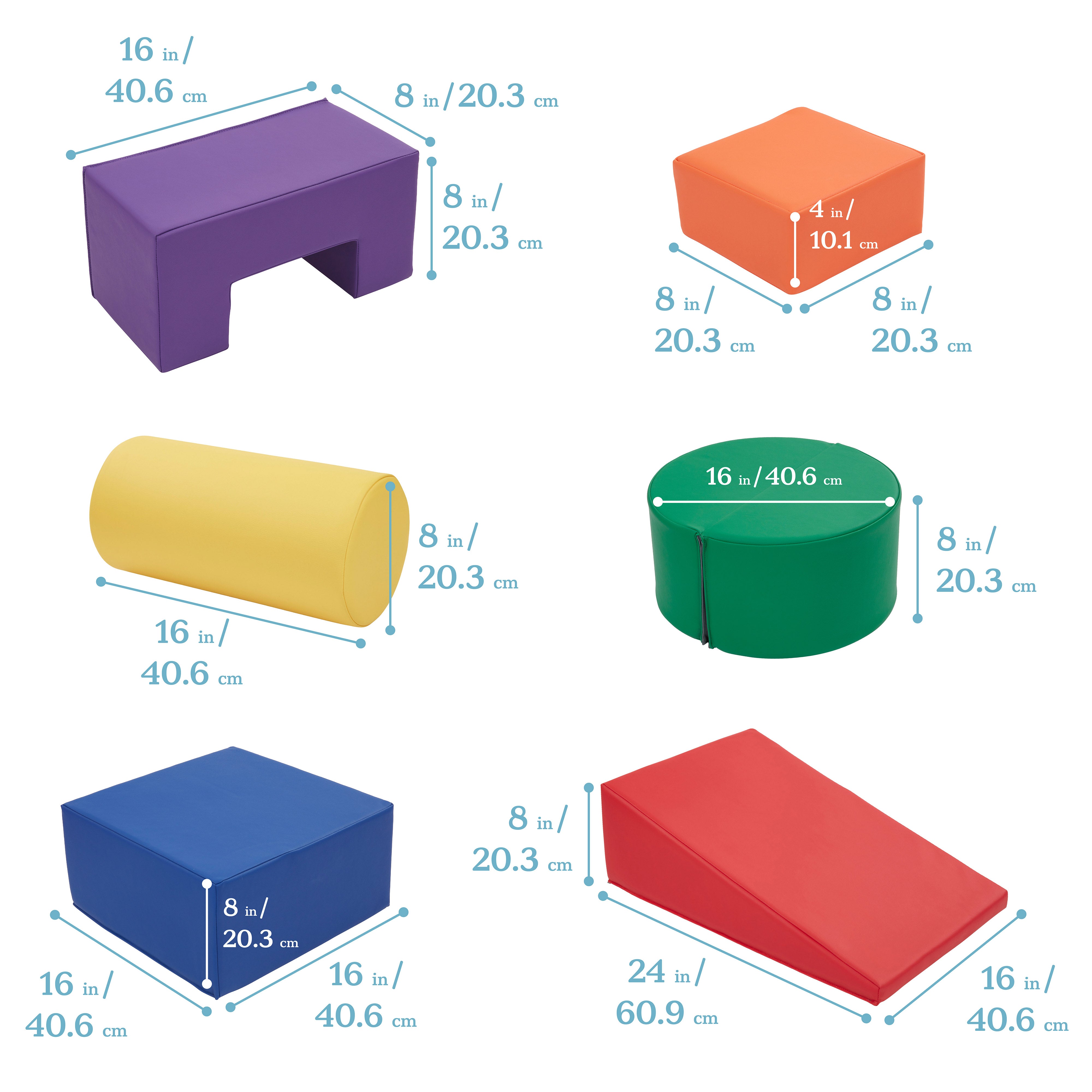 Crawl and Climb Playtime Playset, 6-Piece