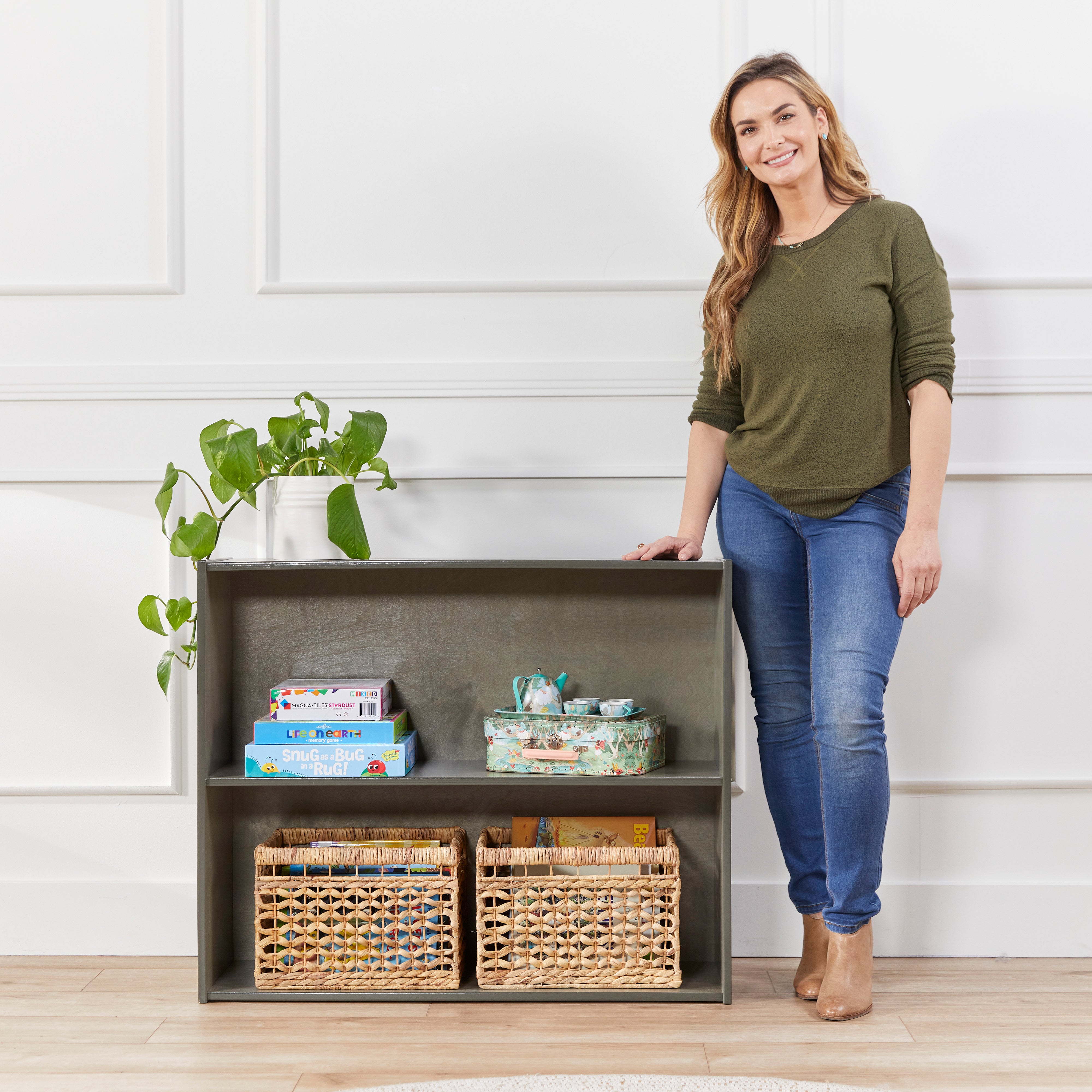 Streamline 2-Shelf Storage Cabinet, 30in