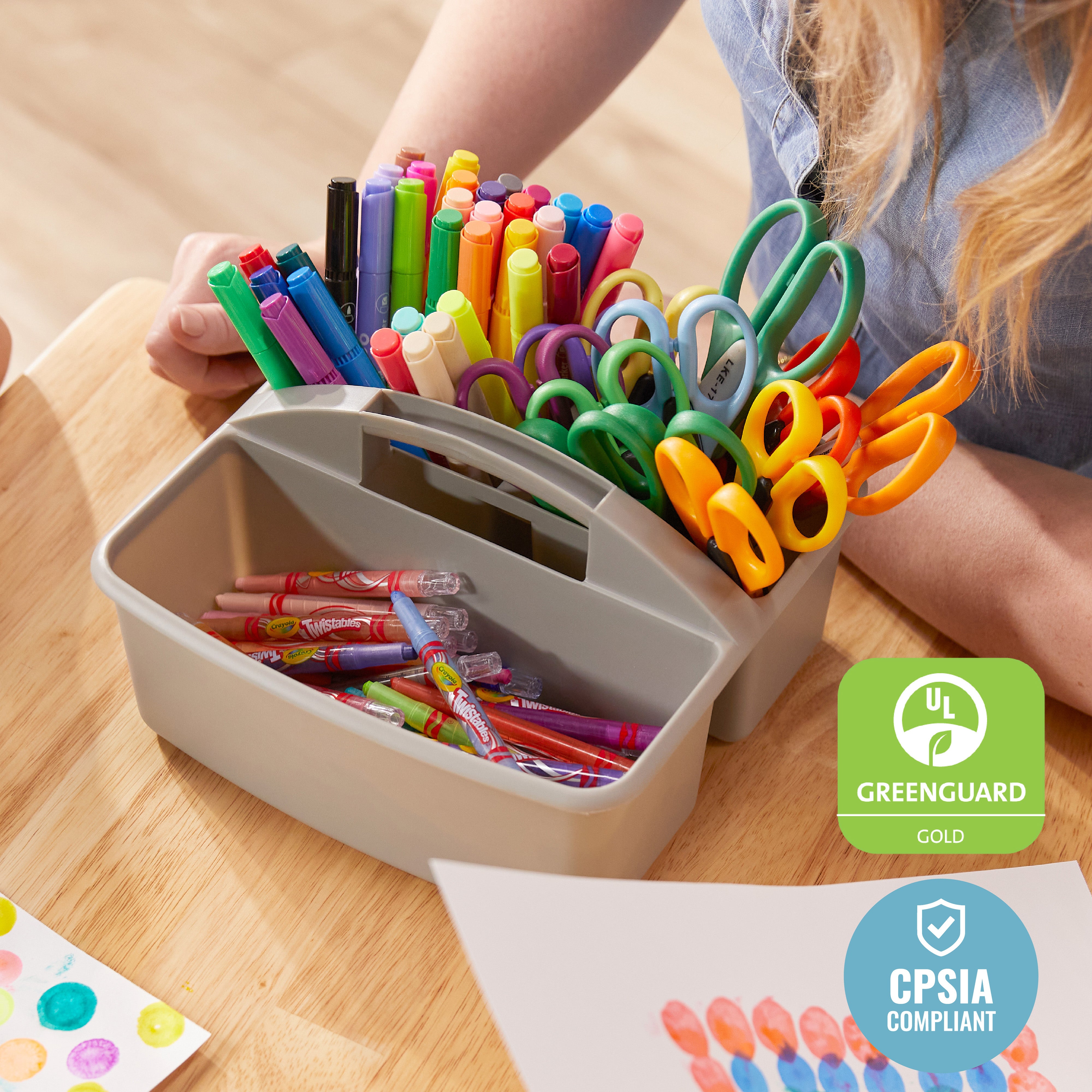 3-Compartment Storage Caddy, 6-Pack