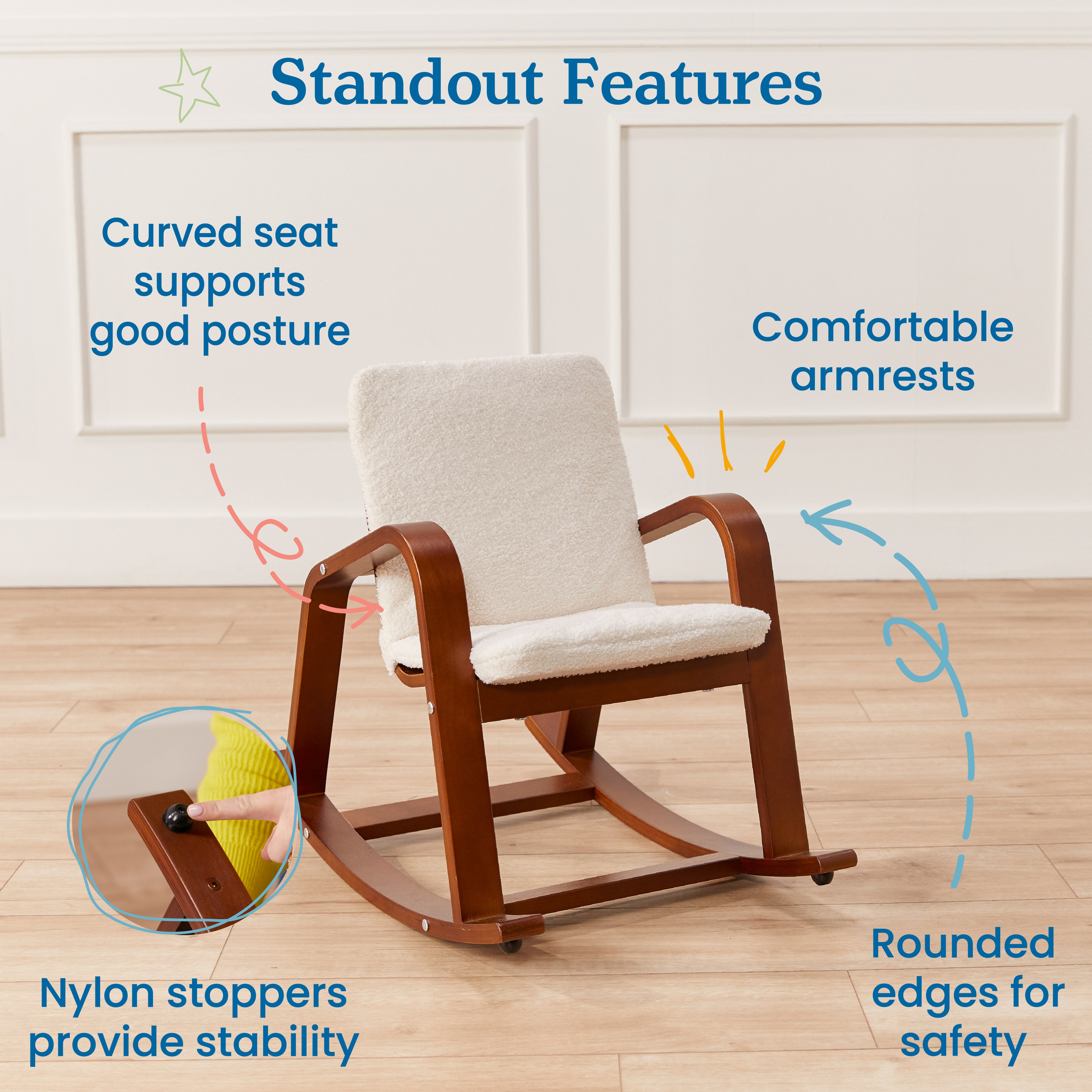 Bentwood Rocking Chair with Cushion