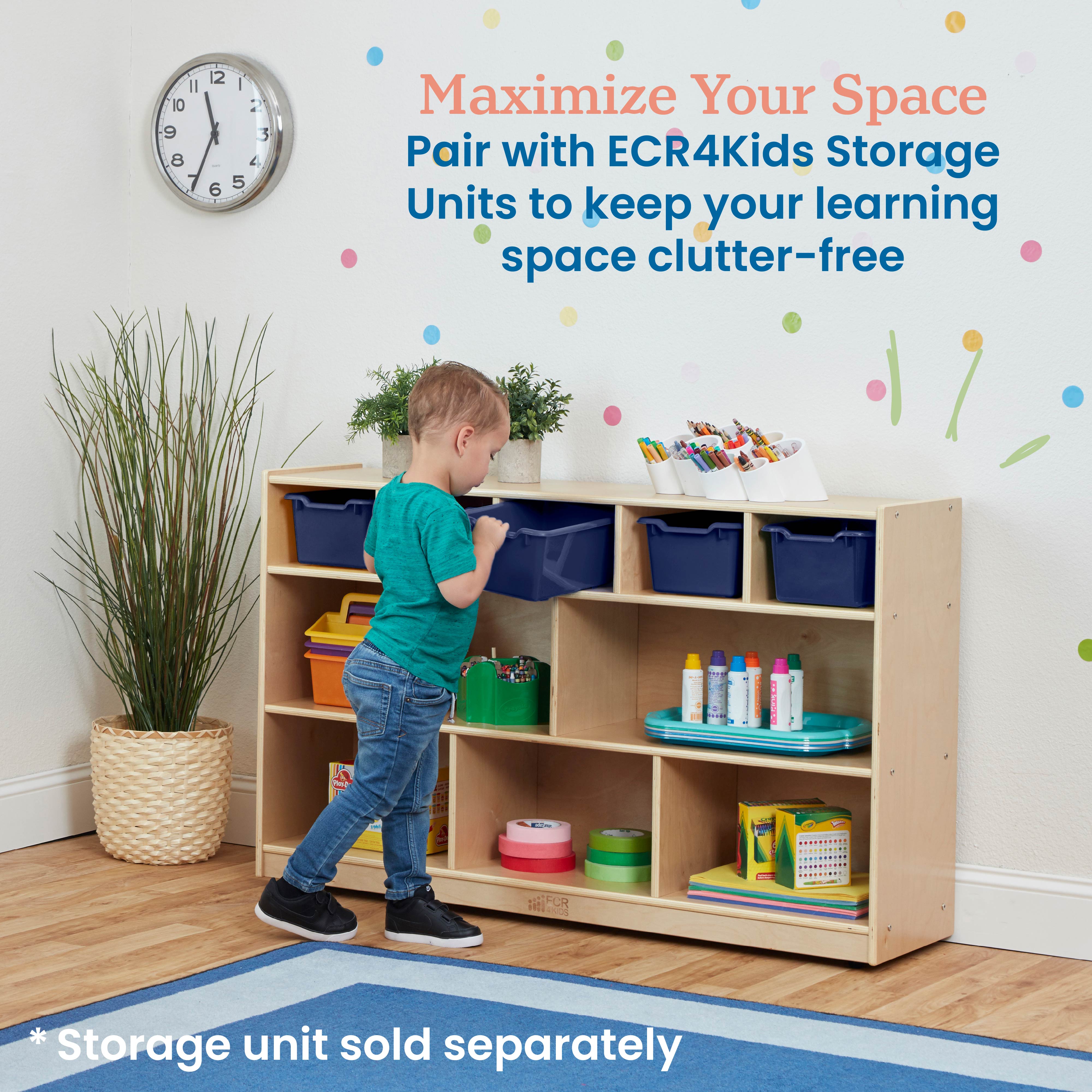 Scoop Front Storage Bin, 5-Piece