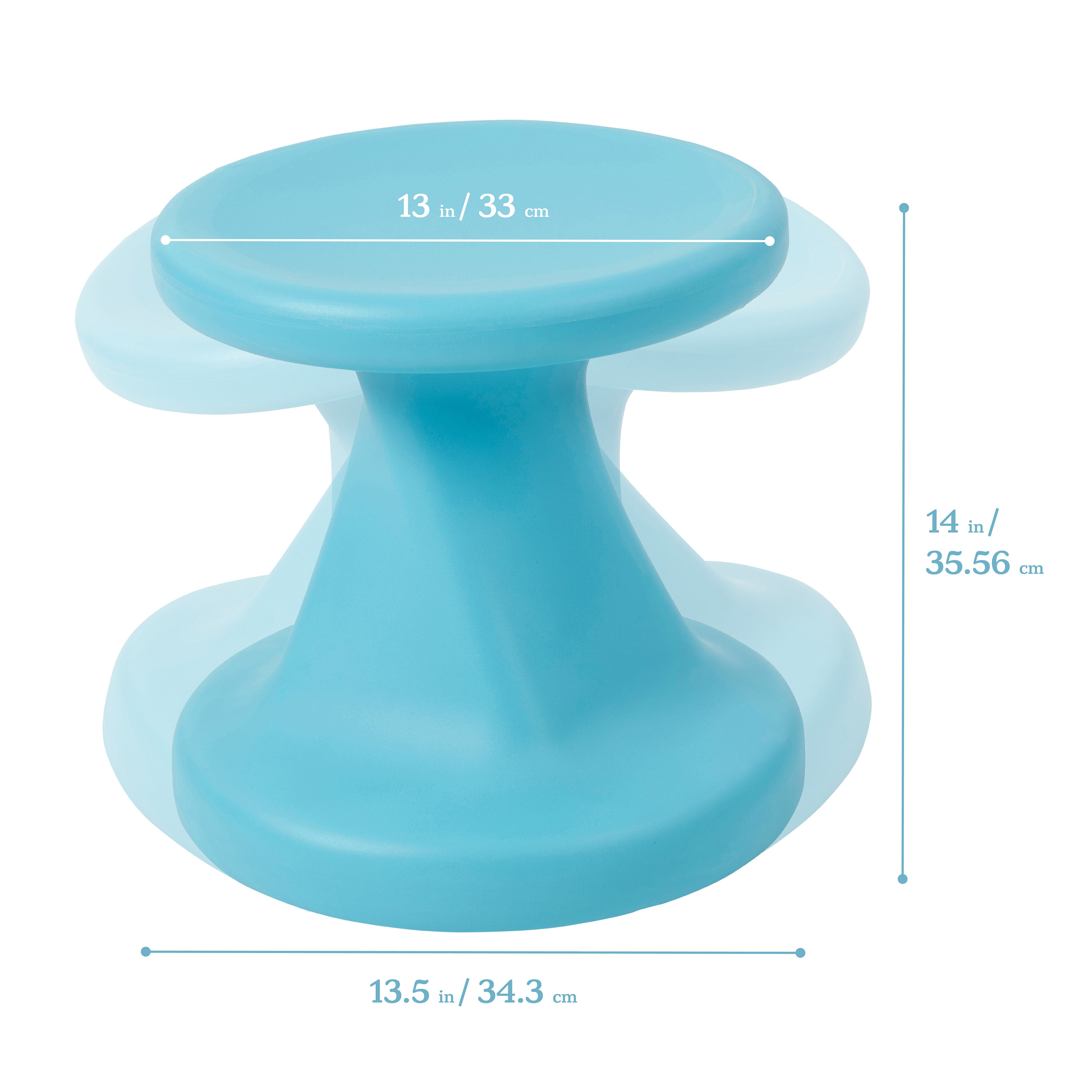 Twist Wobble Stool, 14in Seat Height