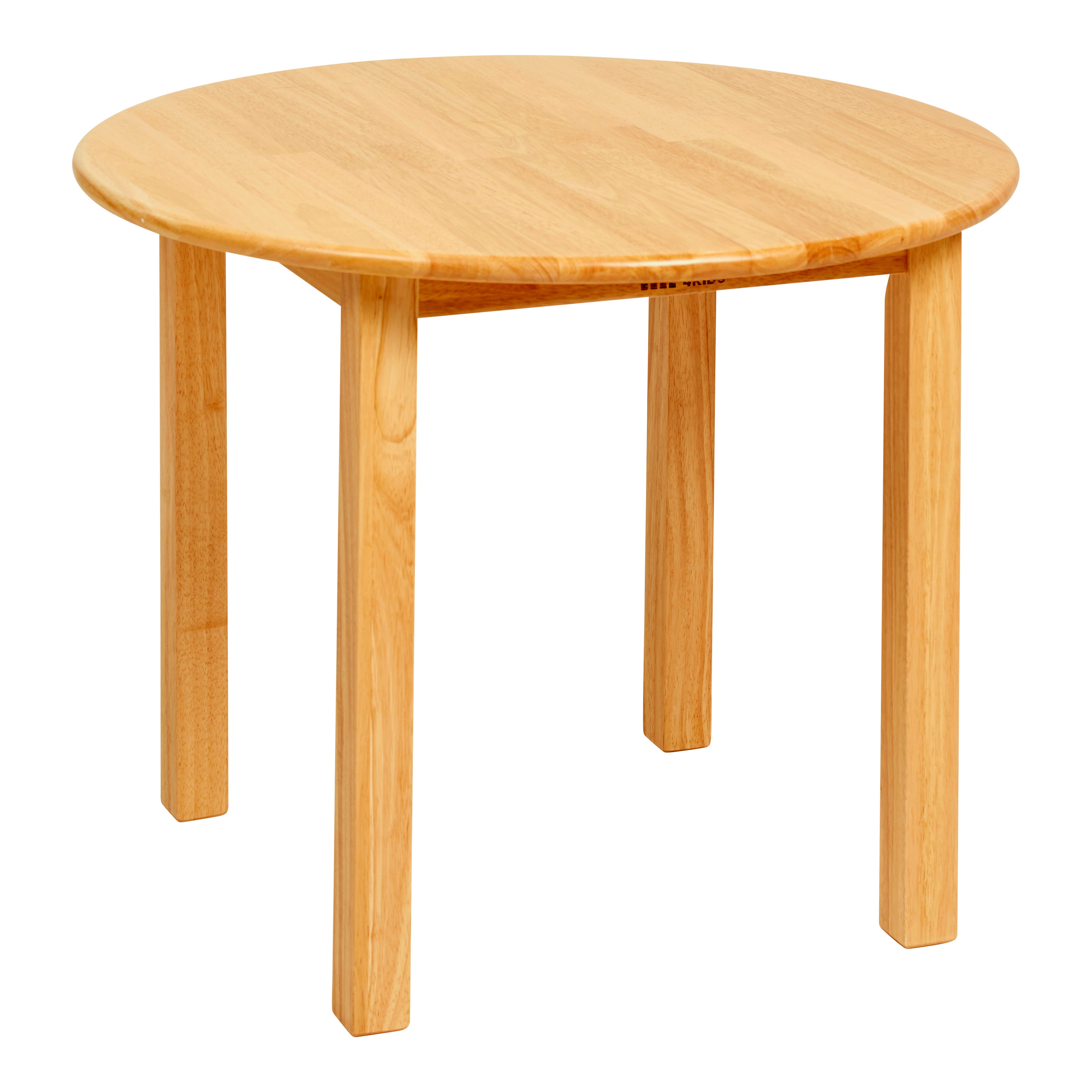 30in D Round Hardwood Table with 22in Legs