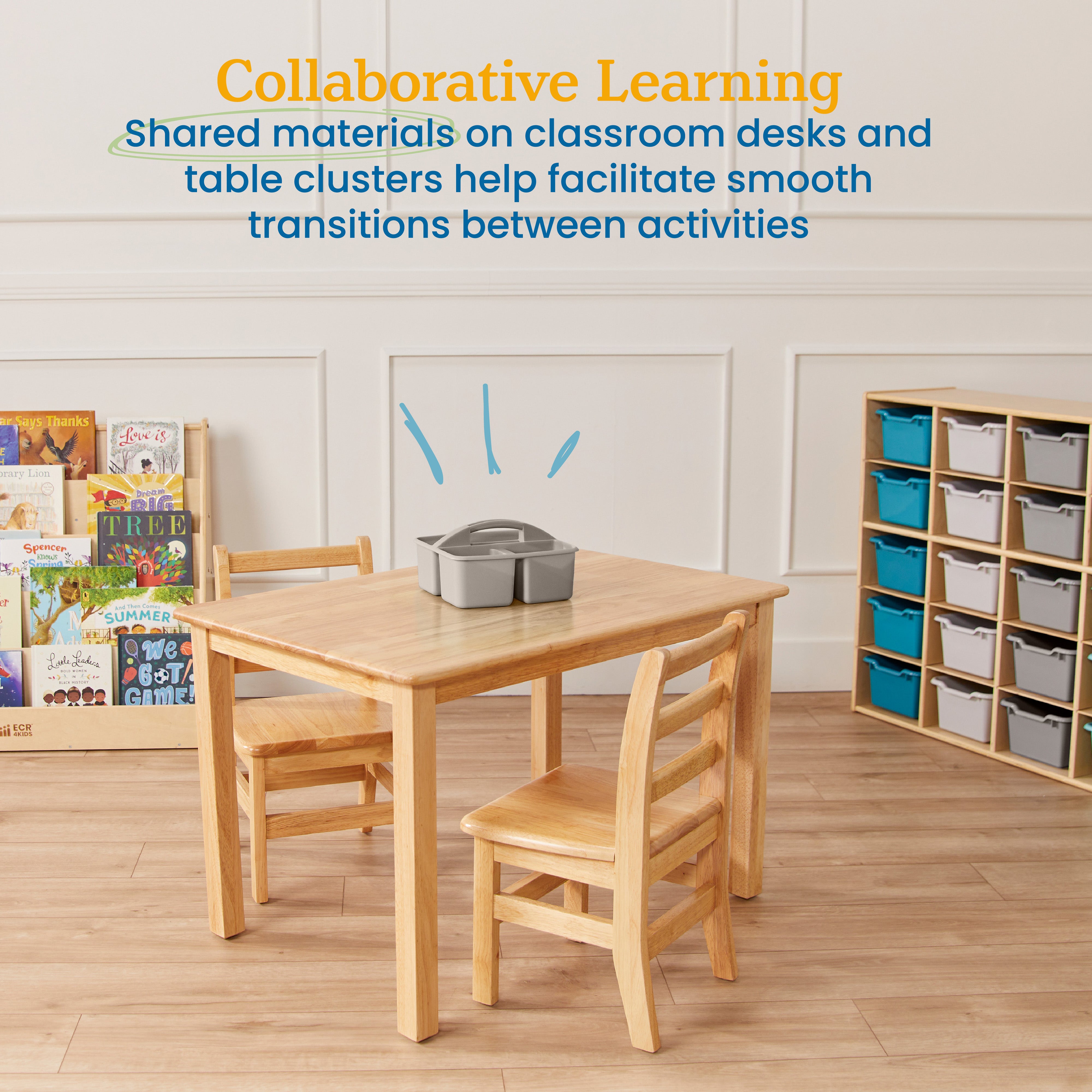 3-Compartment Storage Caddy, 6-Pack