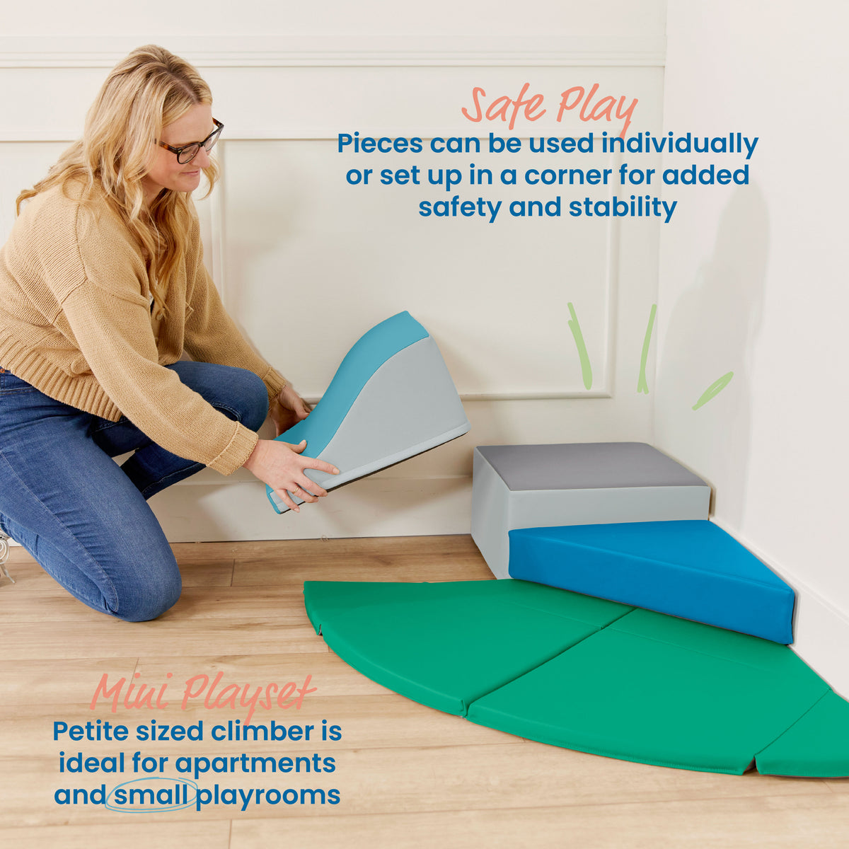Junior Adventurer's Summit Slide Corner Climber, 4-Piece