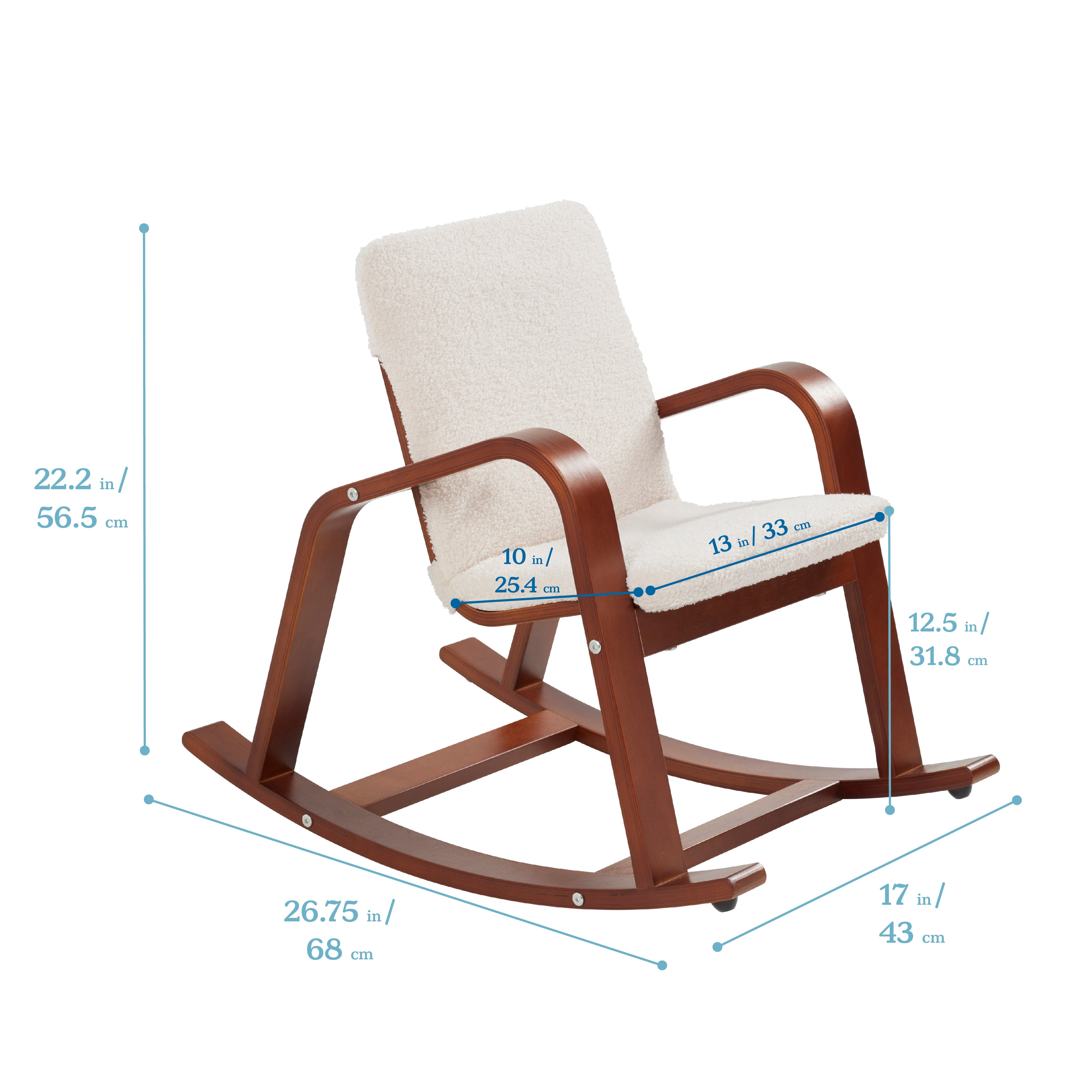 Bentwood Rocking Chair with Cushion