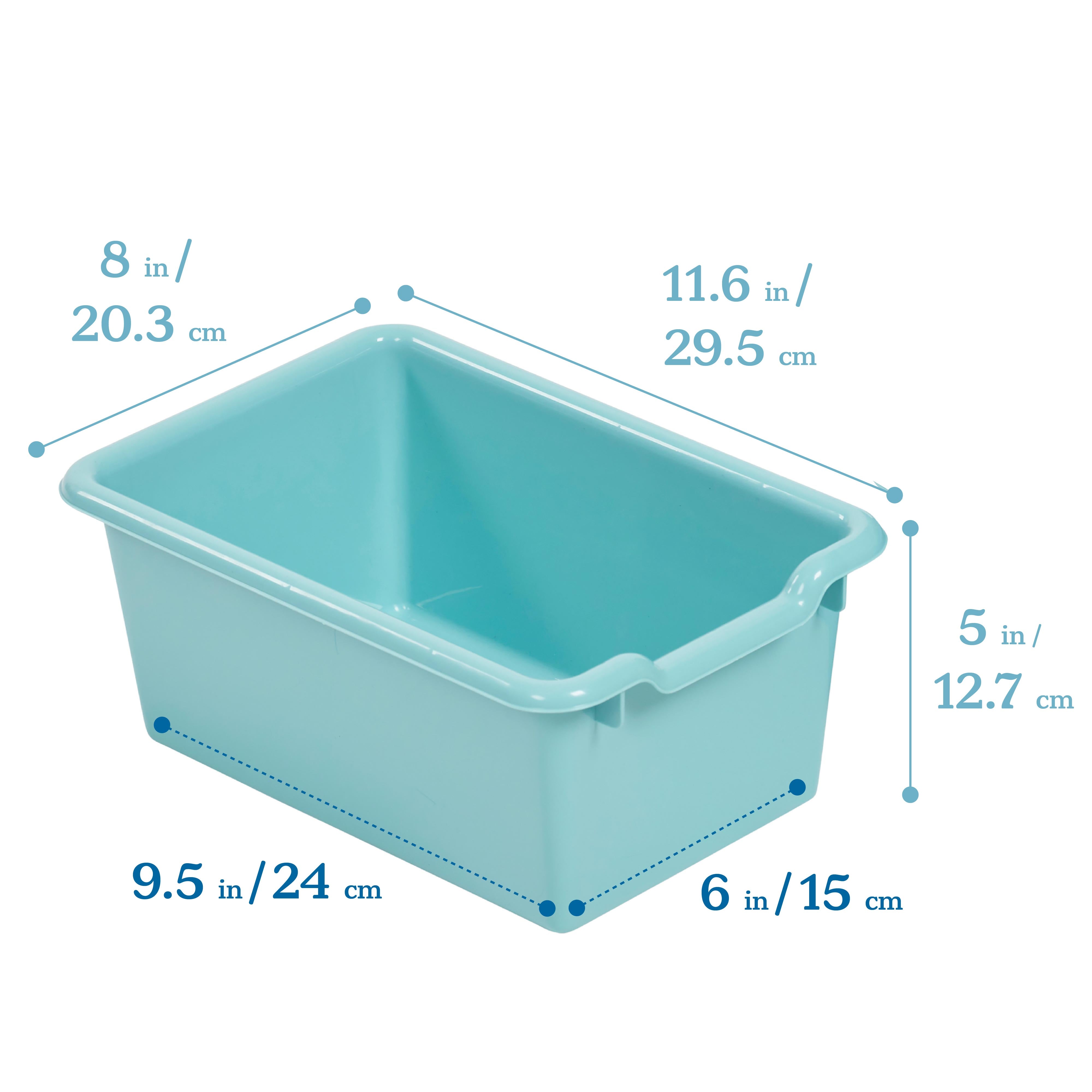 Scoop Front Storage Bins, 25-Piece