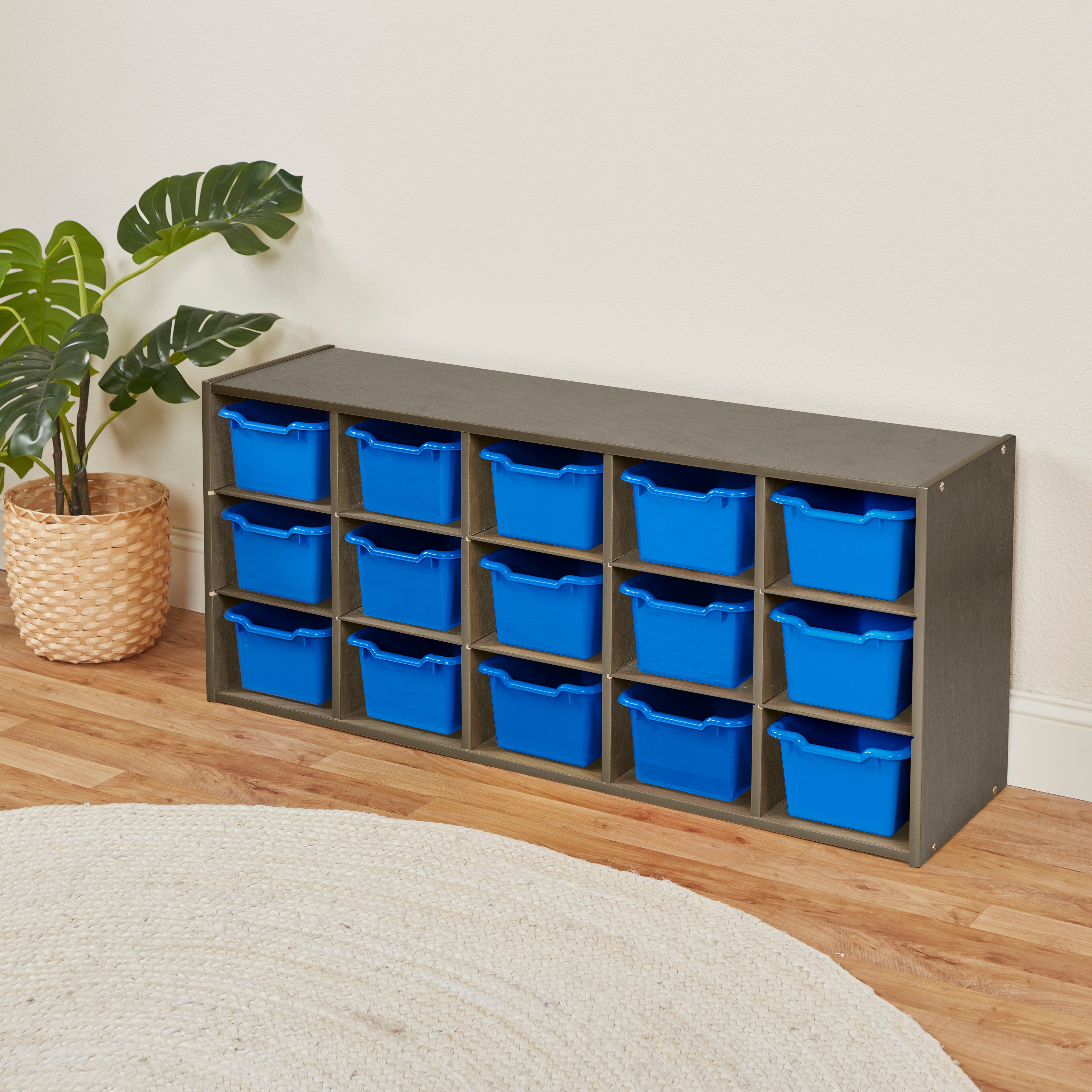 Streamline 15 Cubby Tray Cabinet and 15 Scoop Front Bins, 3x5