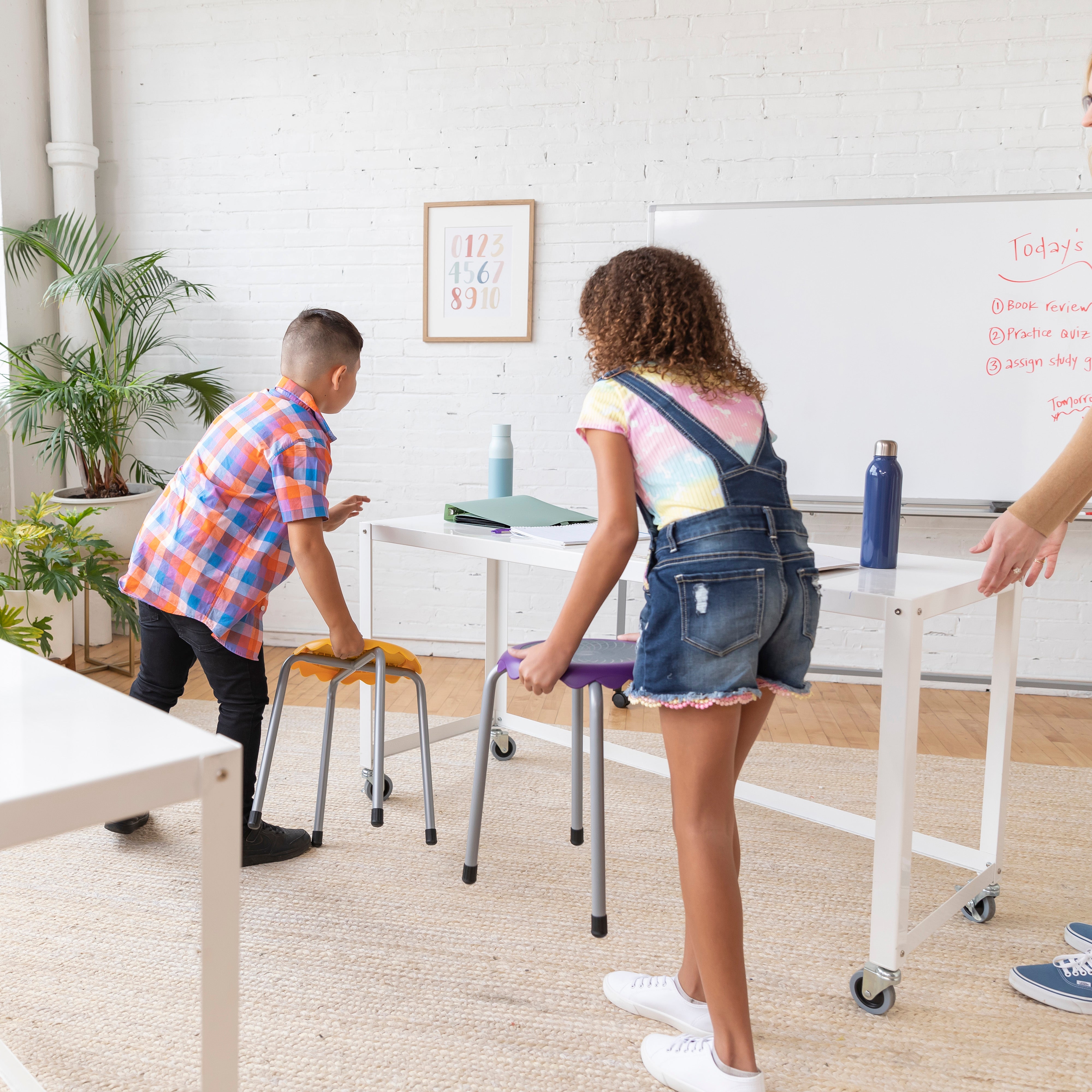 Daisy Stackable Stool Set, Flexible Seating, 8-Piece