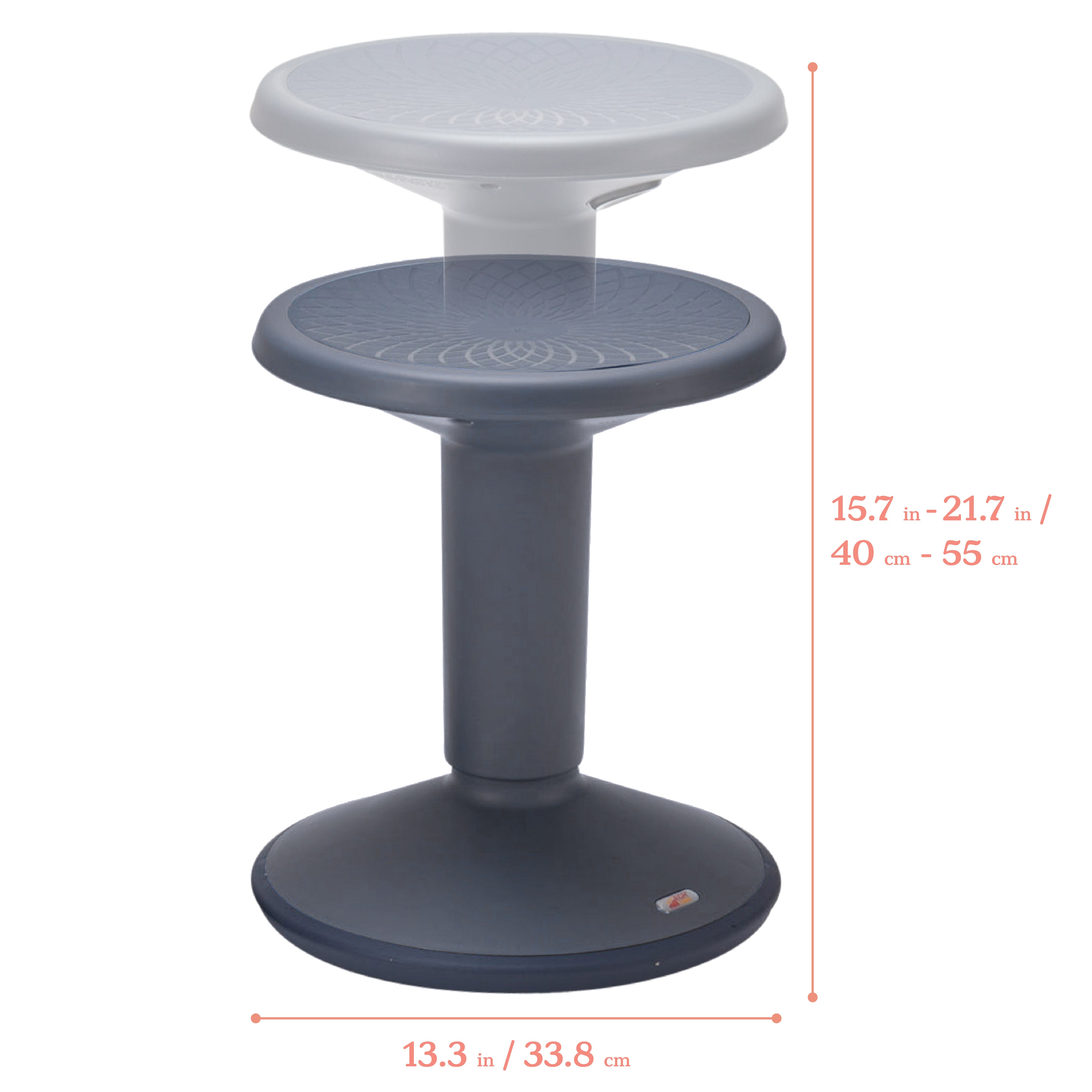 SitWell Adjustable Height Wobble Stool, Active Flexible Seating Chair