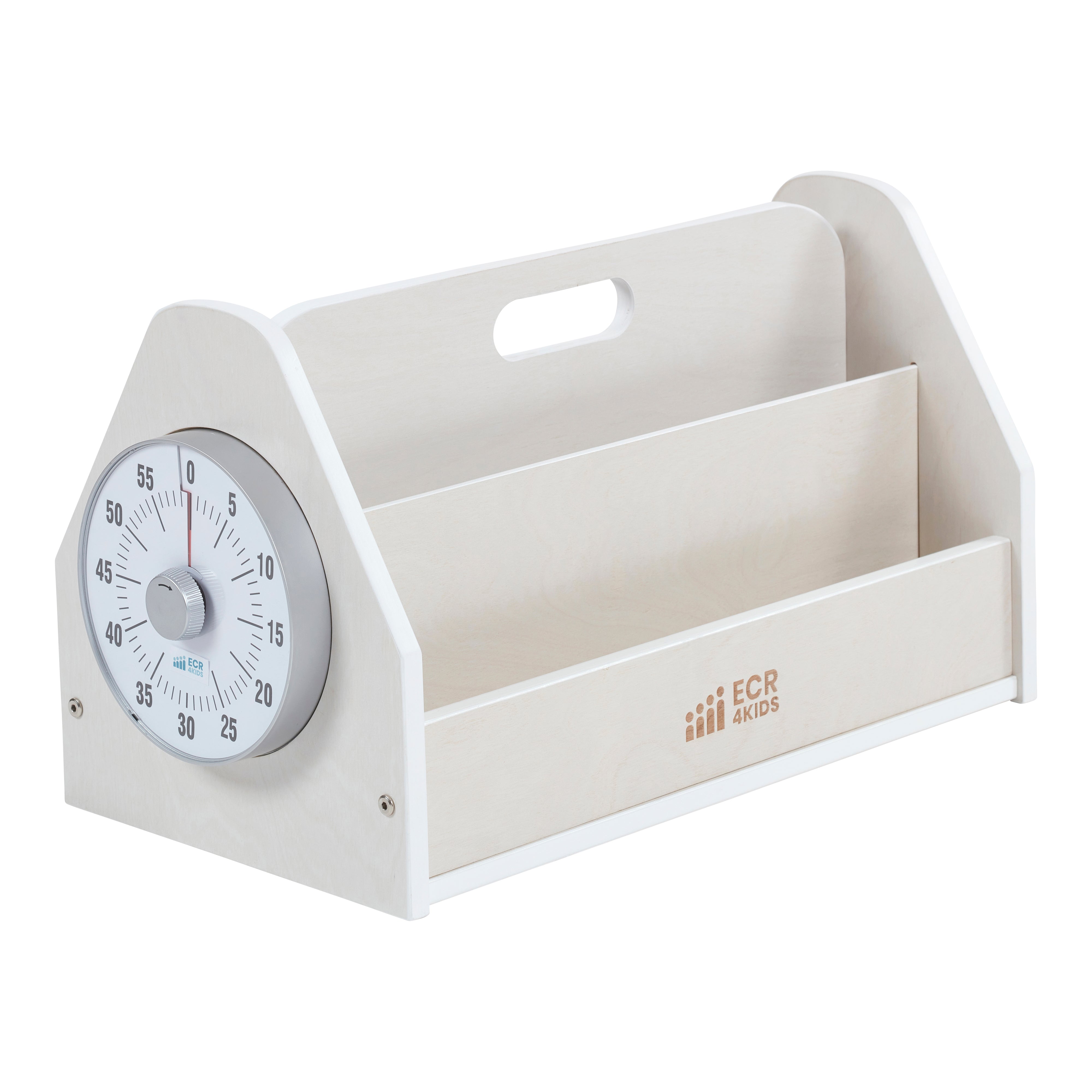 Double-Sided Book Caddy with Countdown Timer