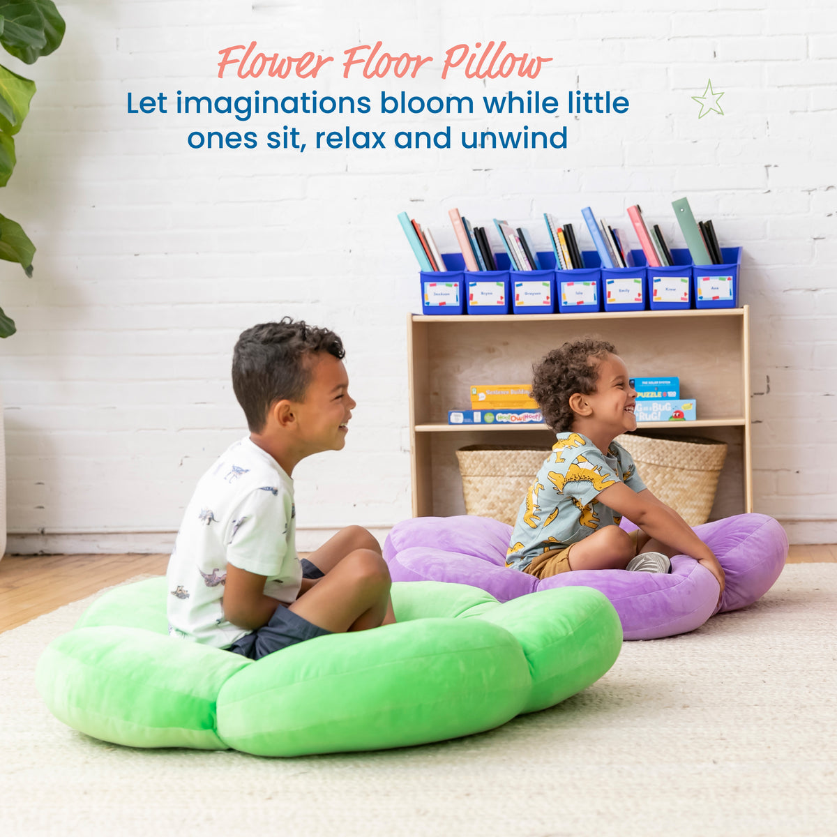 Flower Floor Pillow, 35in