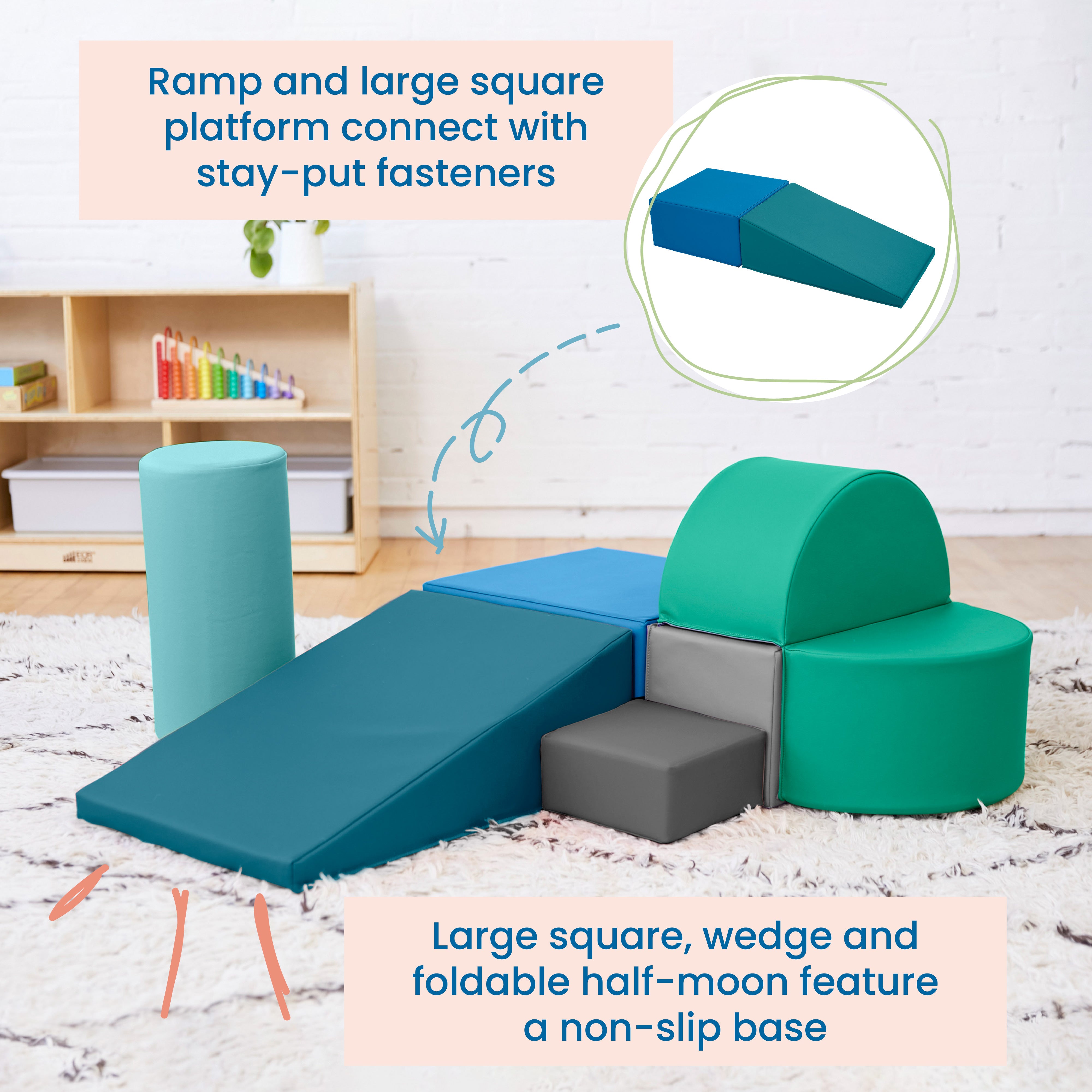 Crawl and Climb Playtime Playset, 6-Piece