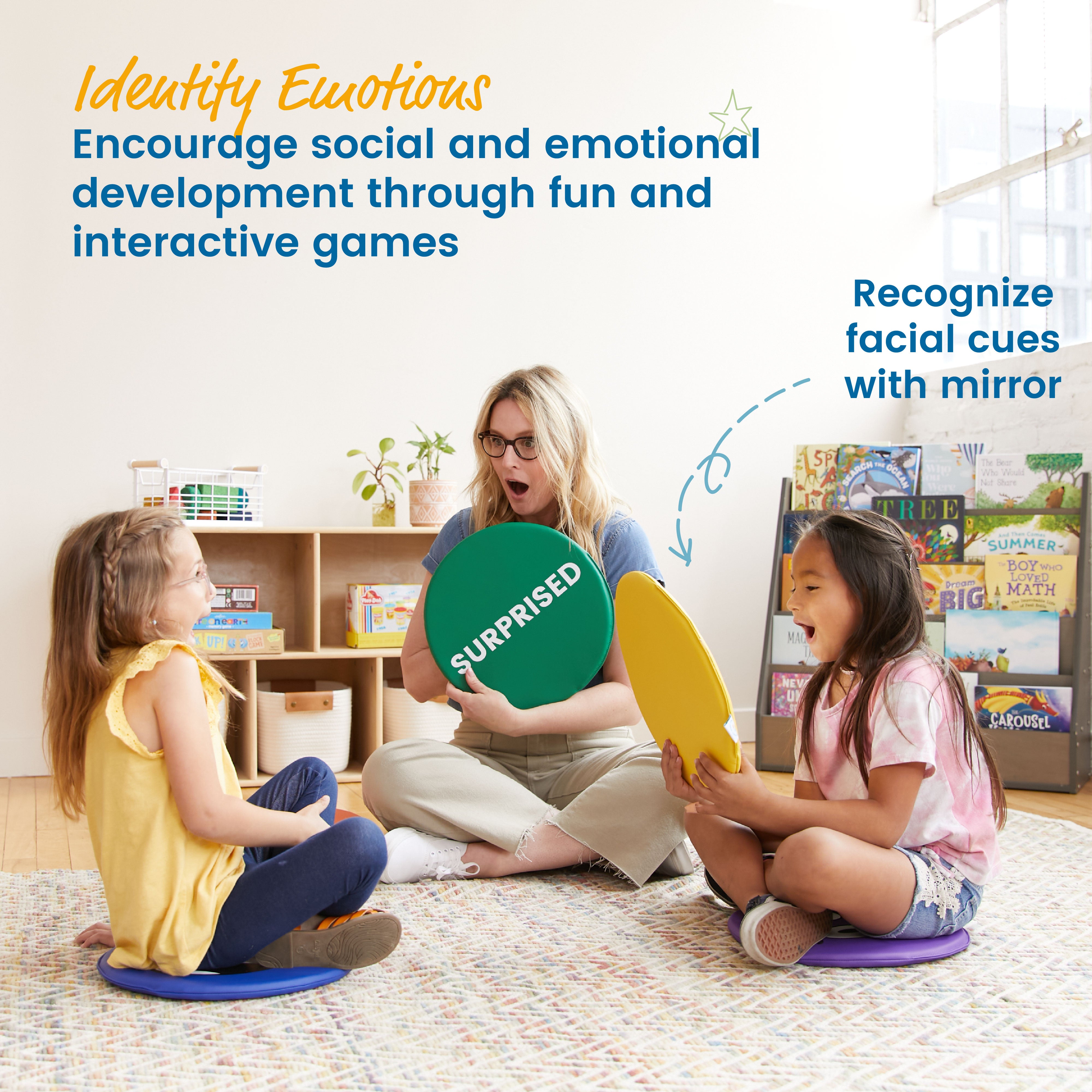 Emotion Pads with Mirror, English, 8-Piece