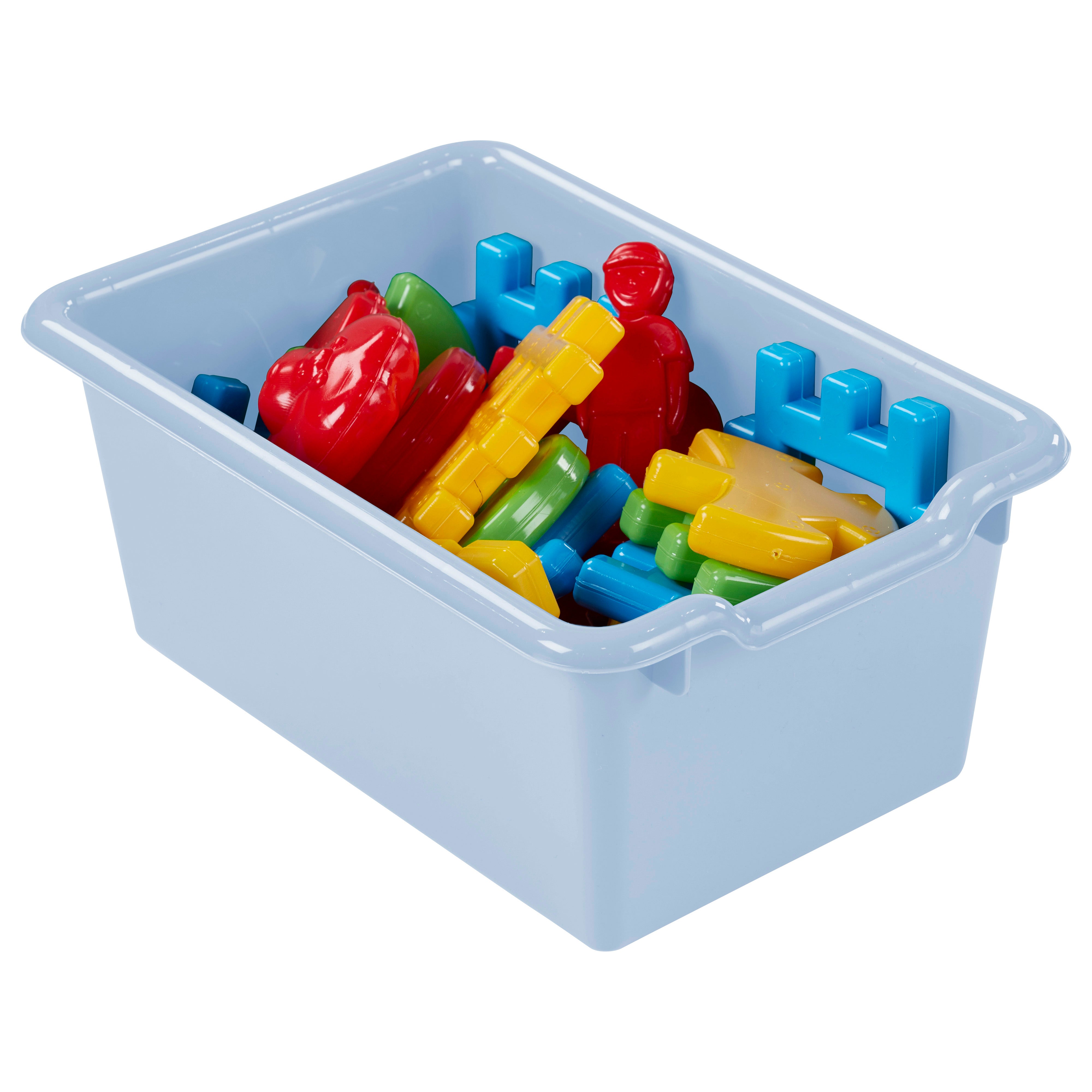 Scoop Front Plastic Storage Bins, 20-Piece