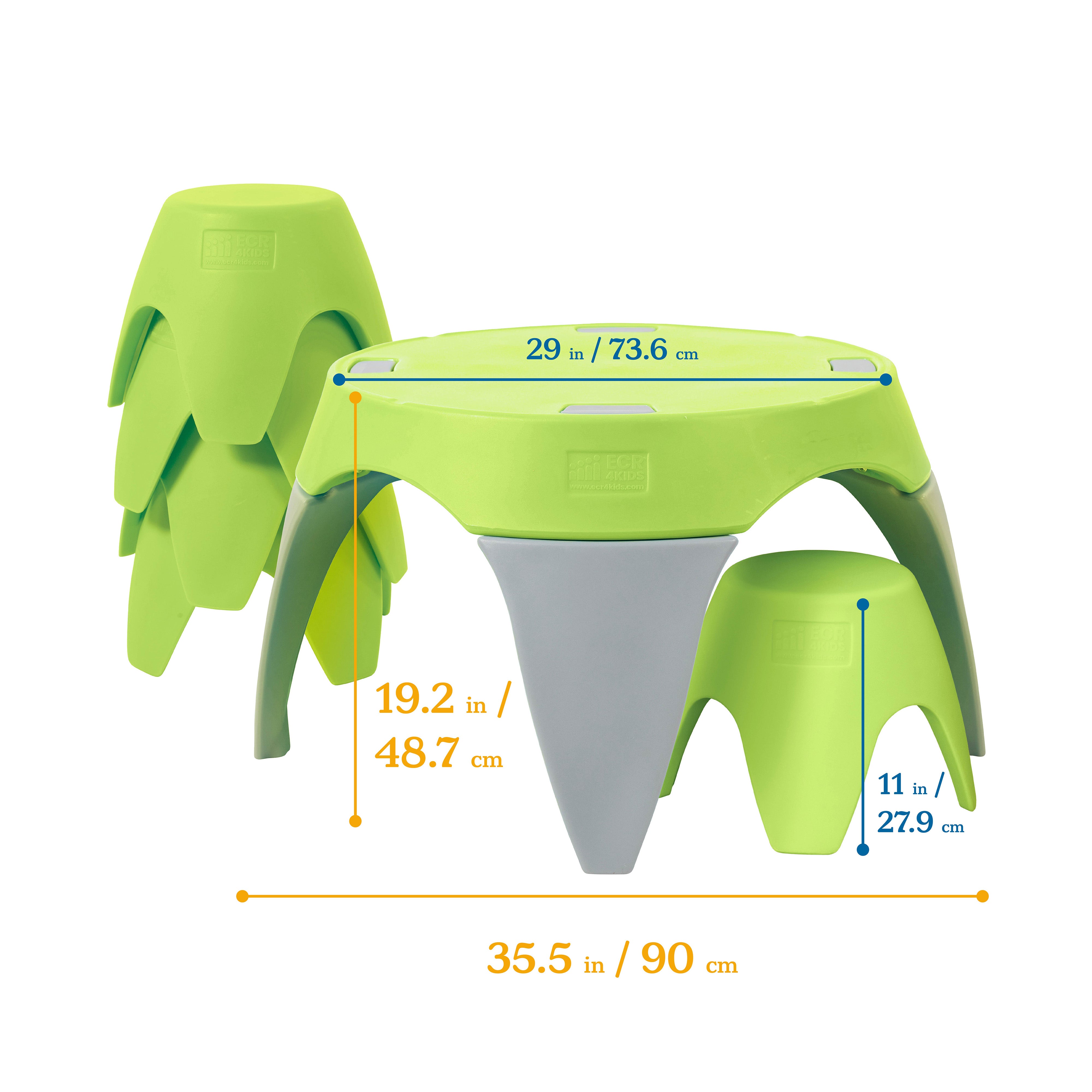 Ayana Table and Stool Set, 5-Piece