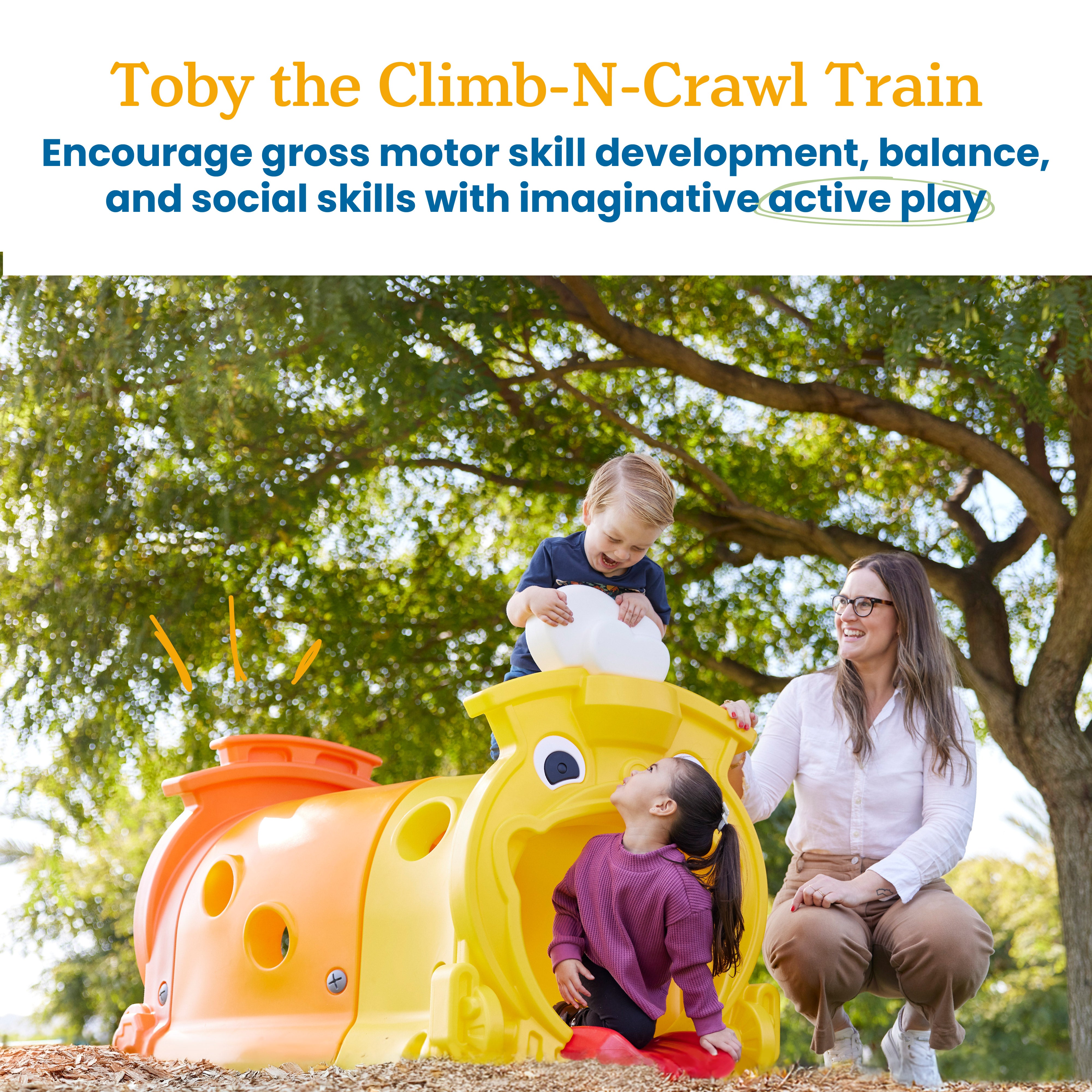 Toby Climb-N-Crawl Train Tunnel Play Structure