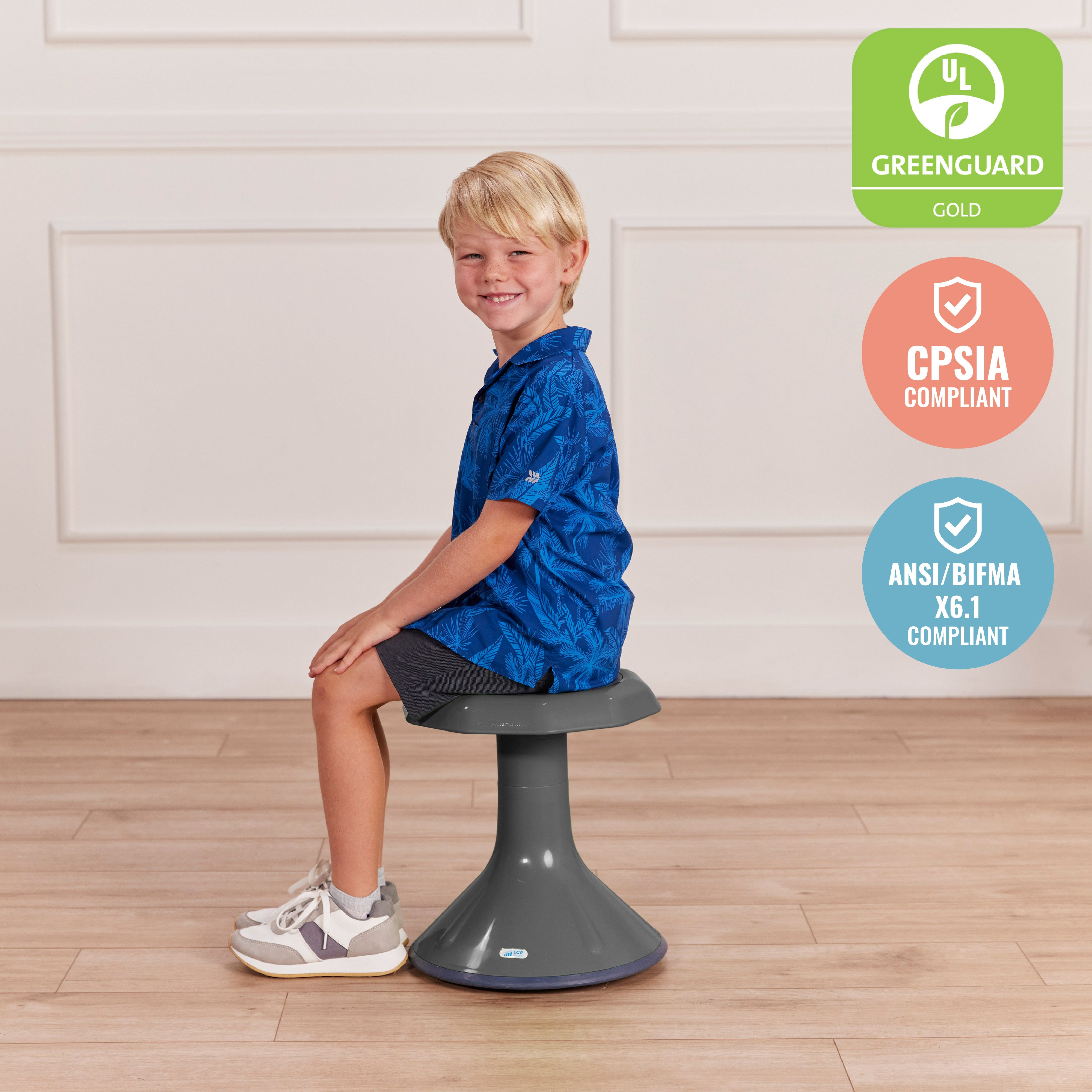 ACE Active Core Engagement Wobble Stool, 15-Inch Seat Height
