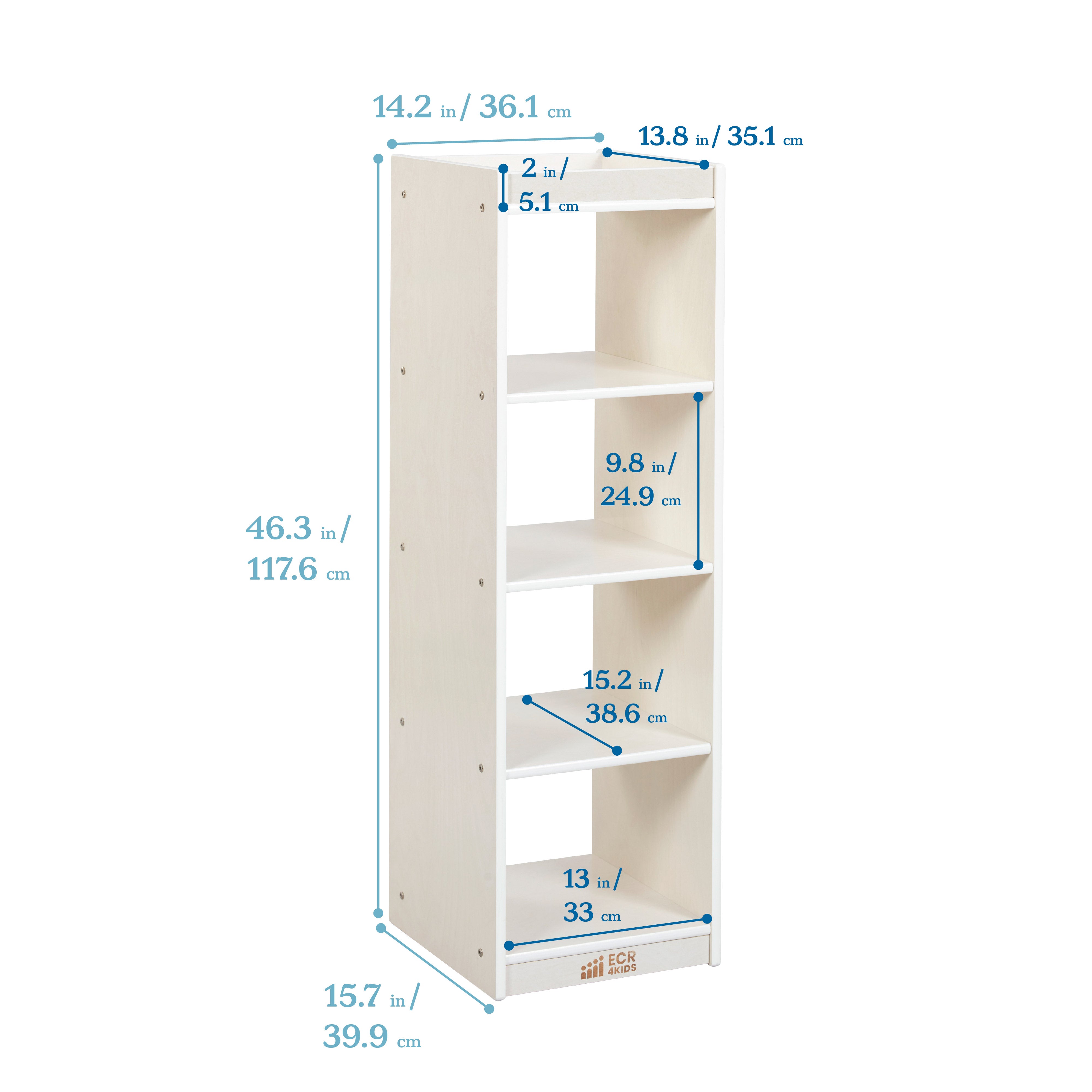 4-Cube Vertical Storage Cabinet