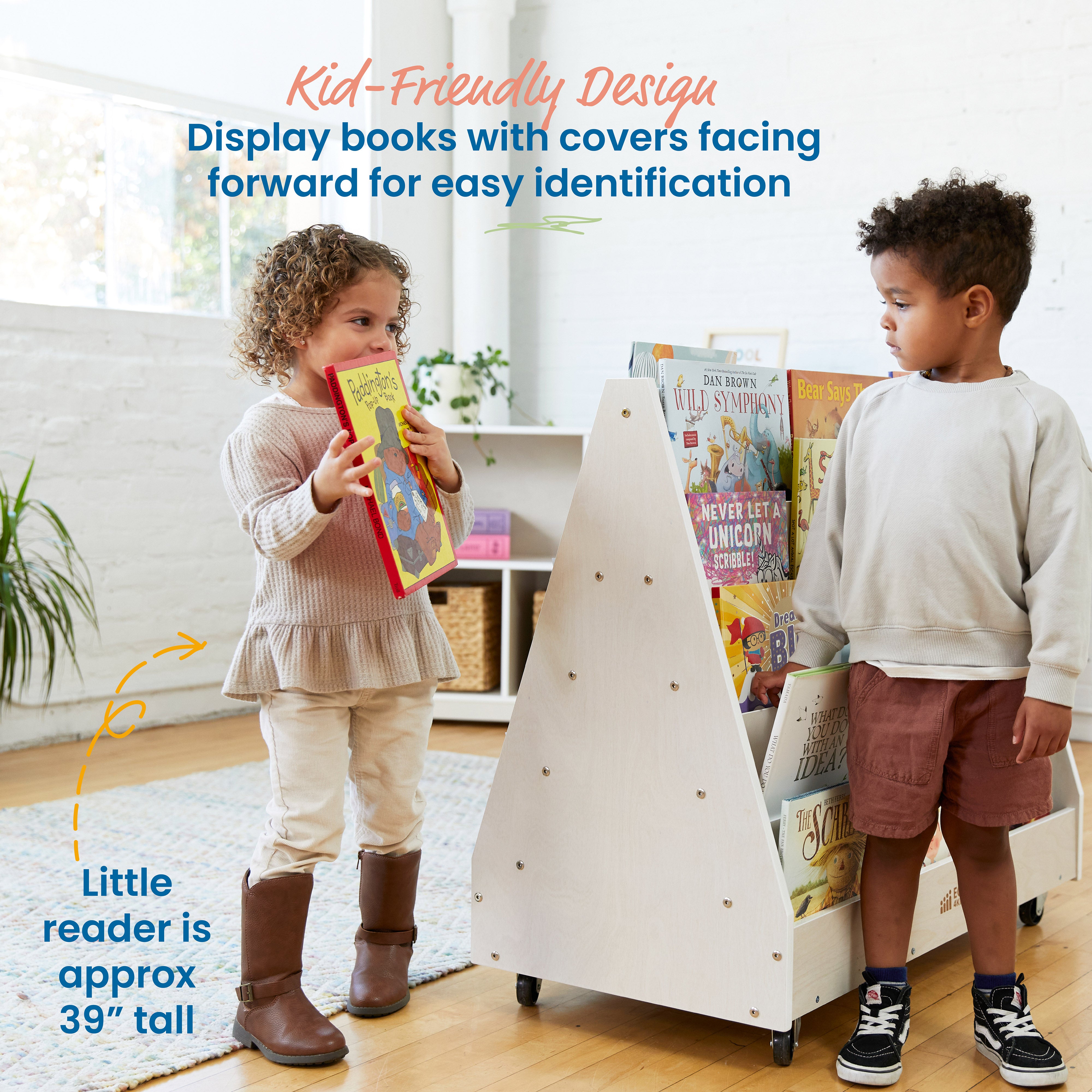 Double-Sided Mobile Book Display