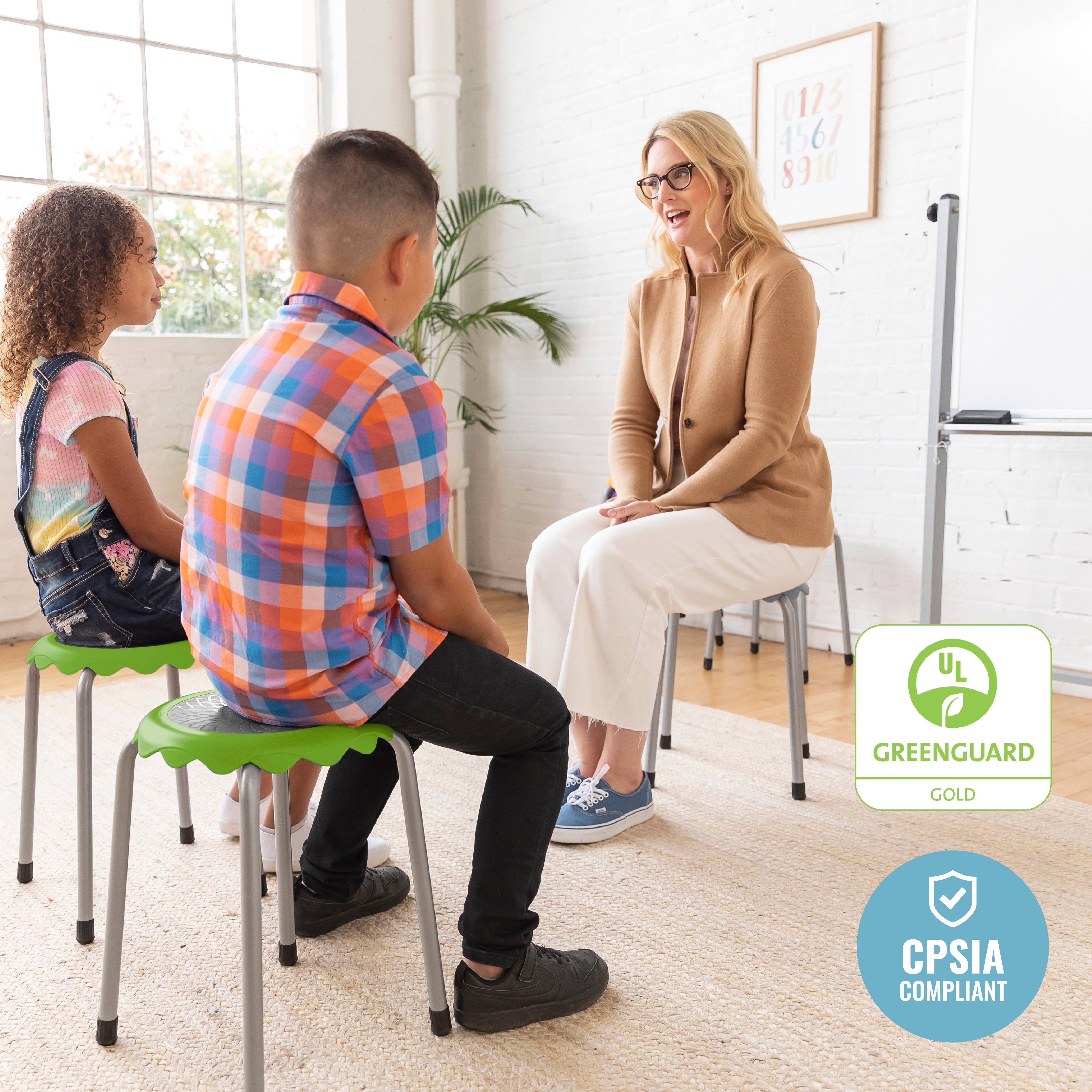 Daisy Stackable Stool Set, 8-Piece