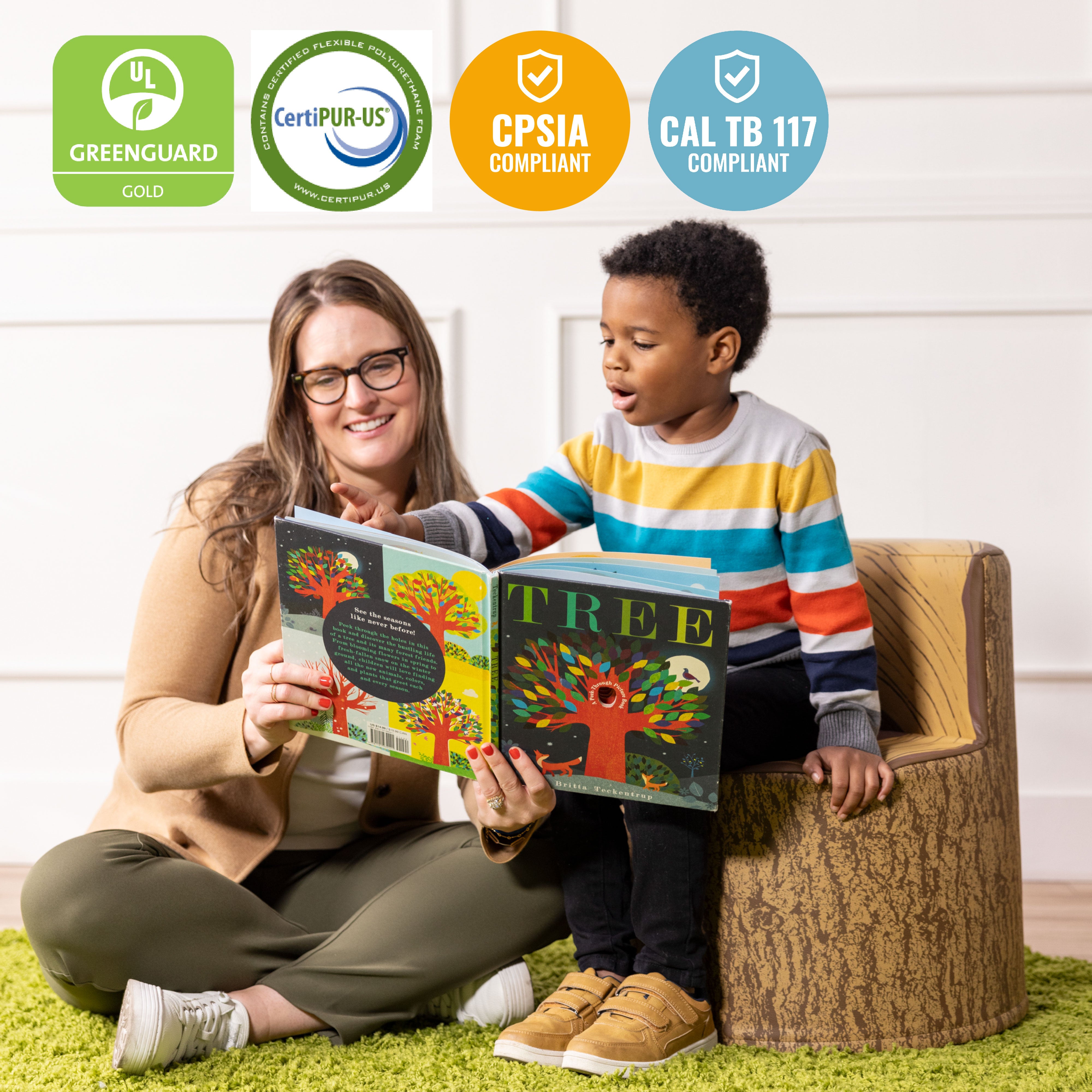 Tree Log Chair, Flexible Seating