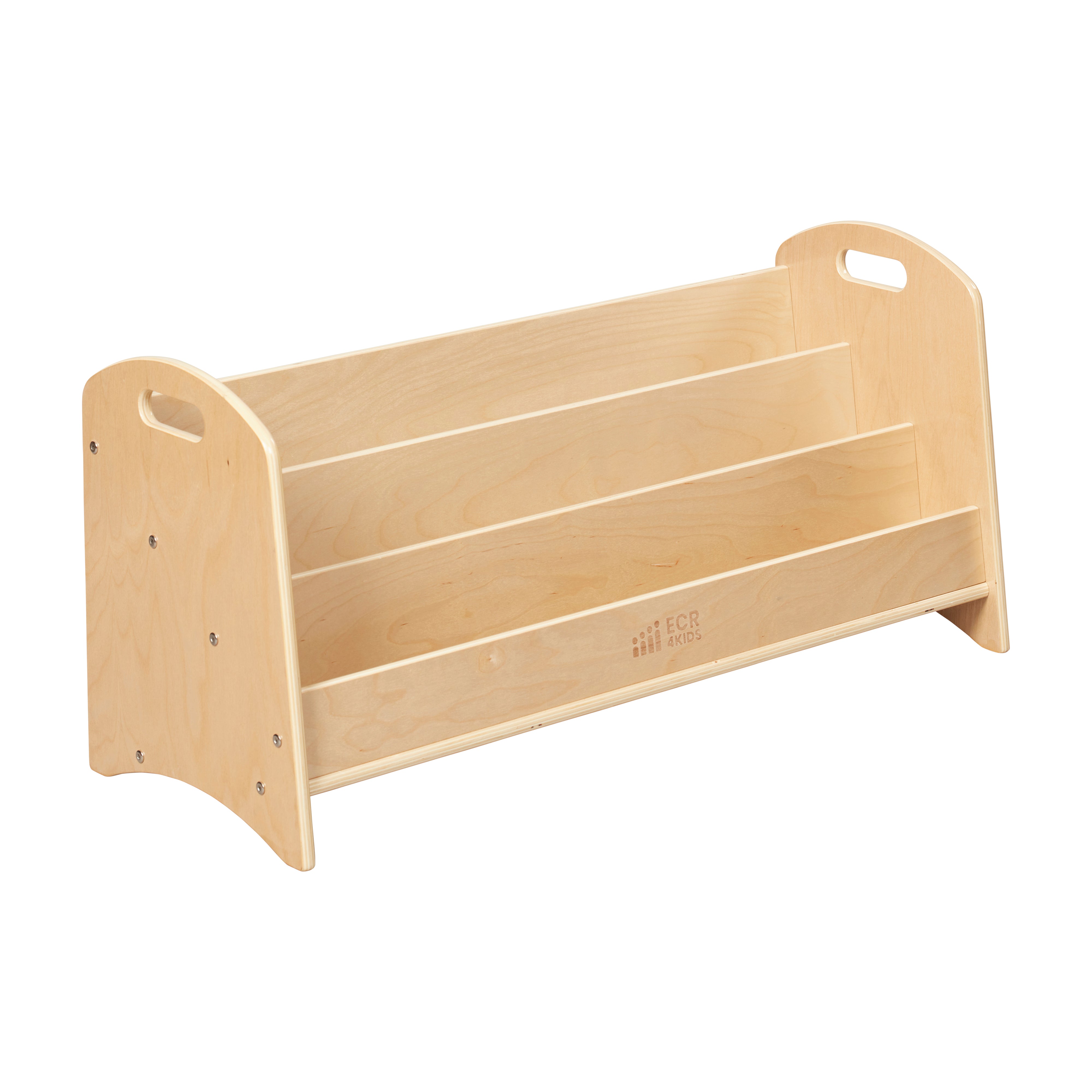 3-Shelf Floor Book Display with Handles, 36in
