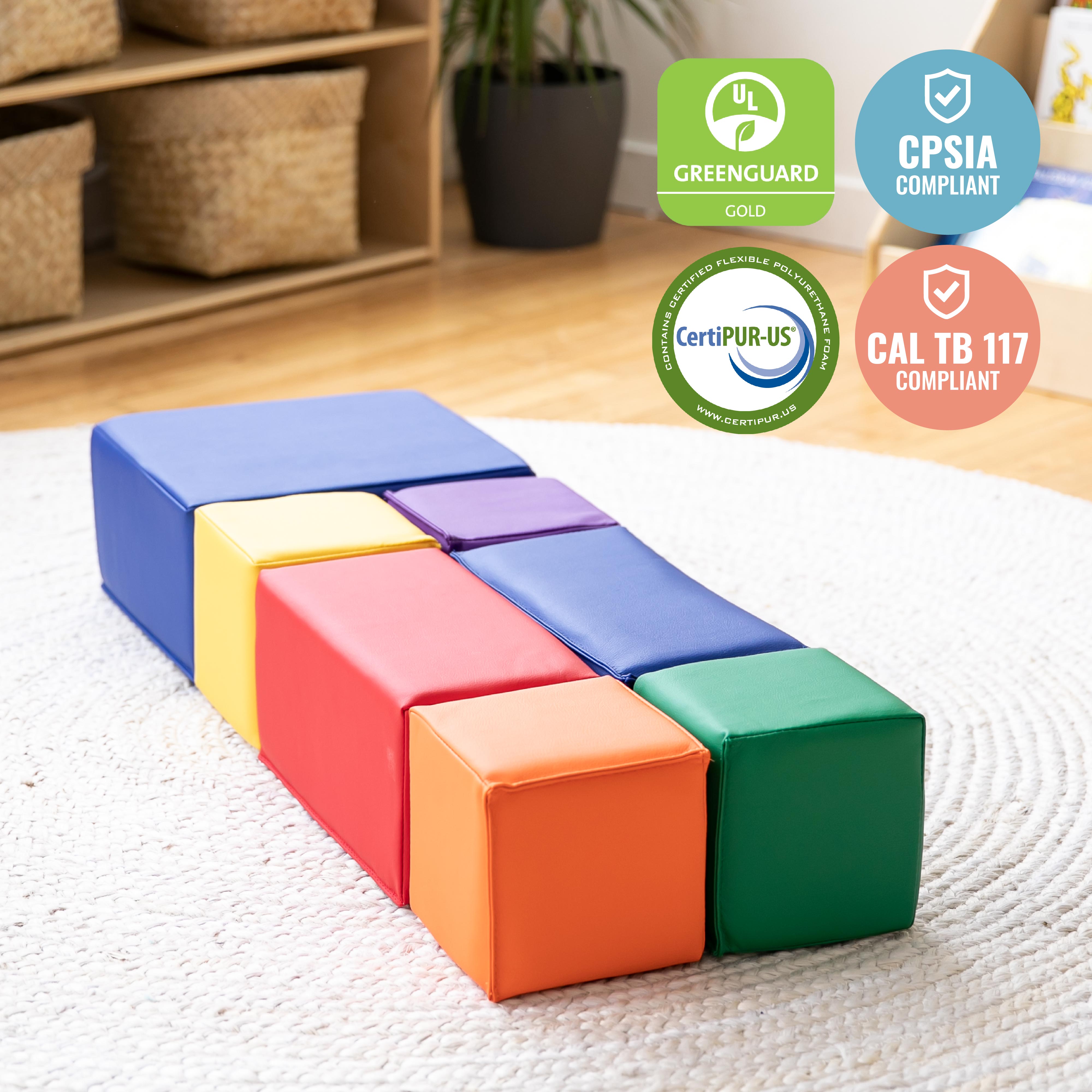 Big Foam Building Blocks, 7-Piece