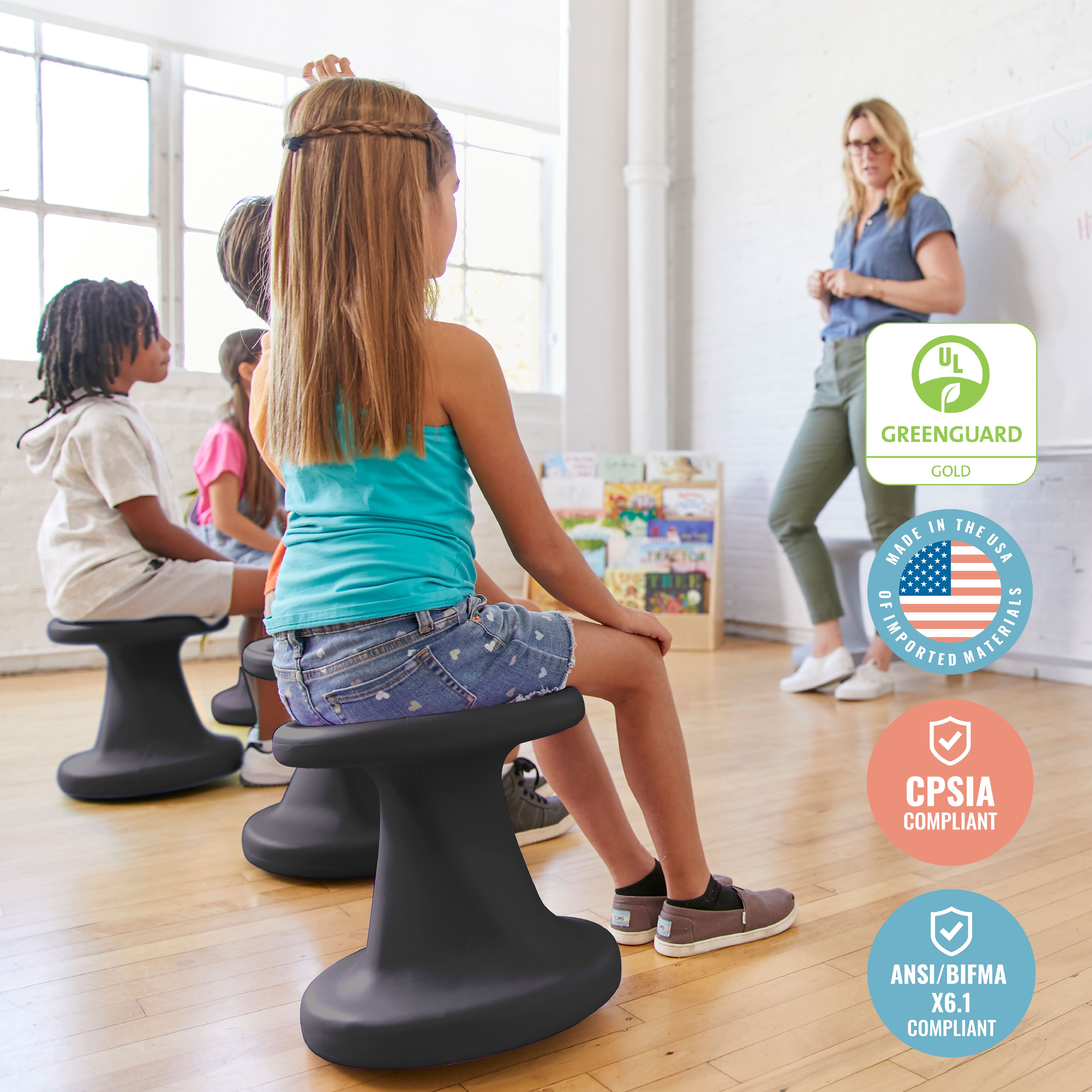 Twist Wobble Stool, 14in Seat Height, Active Seating