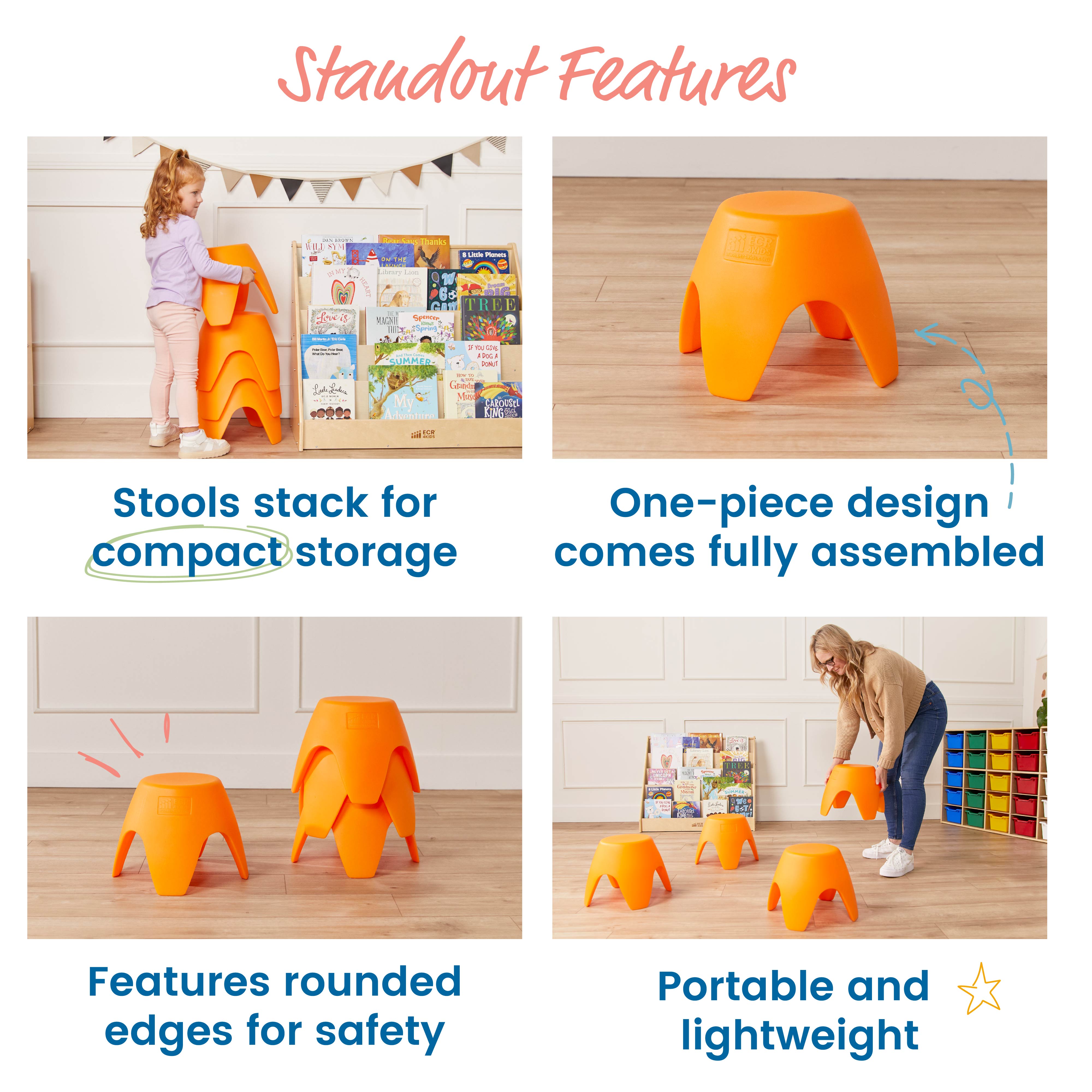 Ayana Stool Set, 4-Pack