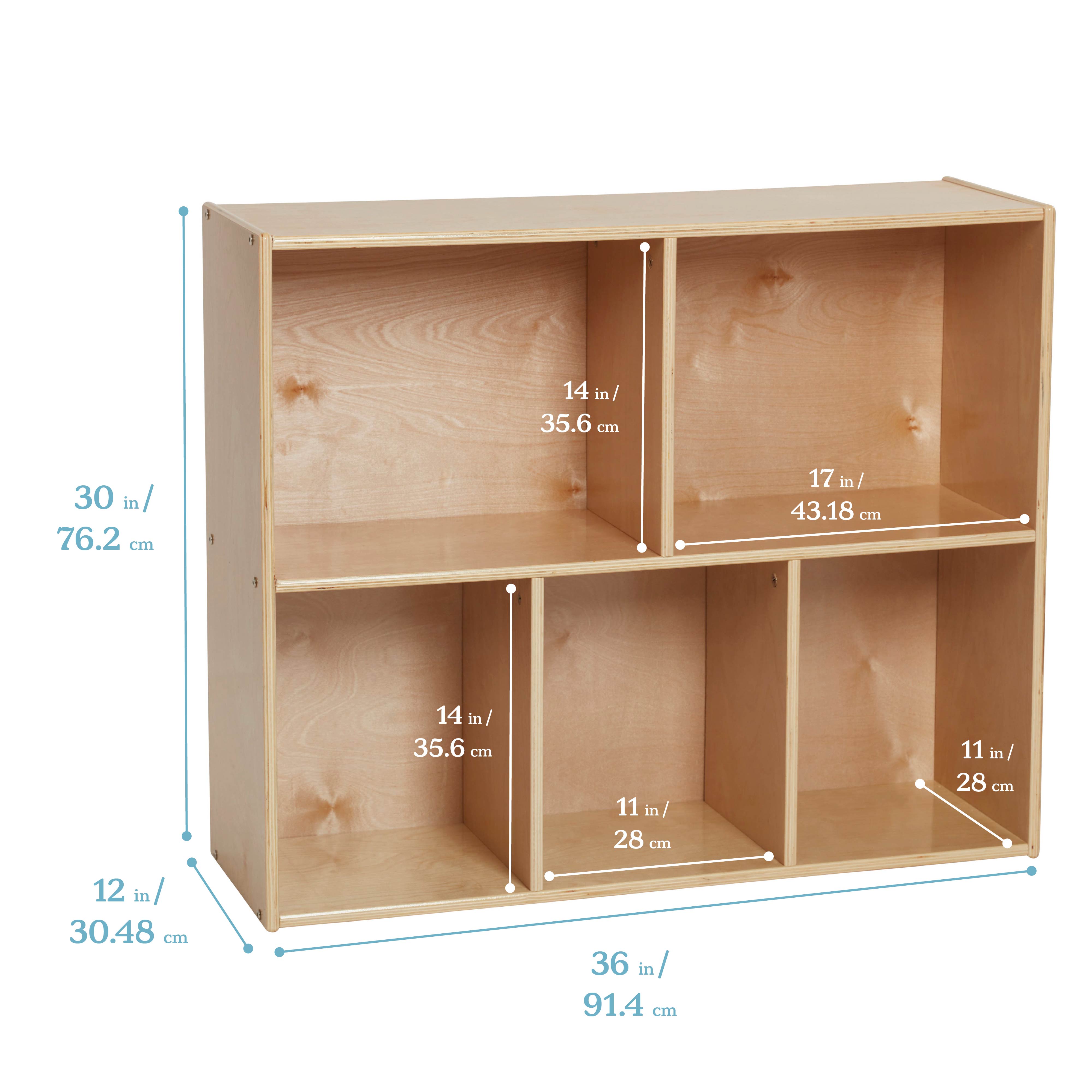 Streamline 5-Compartment Storage Cabinet, 30in