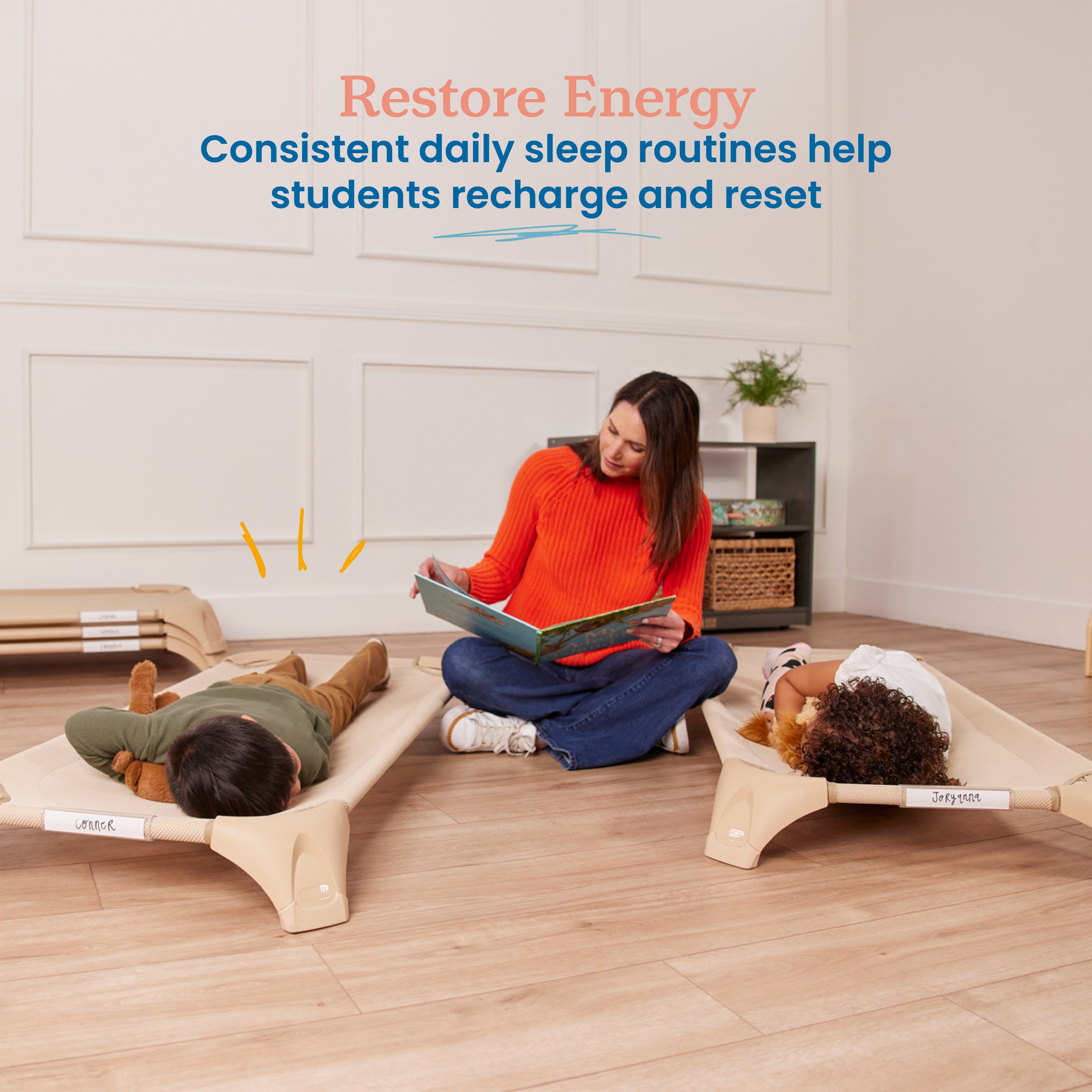 Stackable Cozy Cot with Storage, 6-Pack