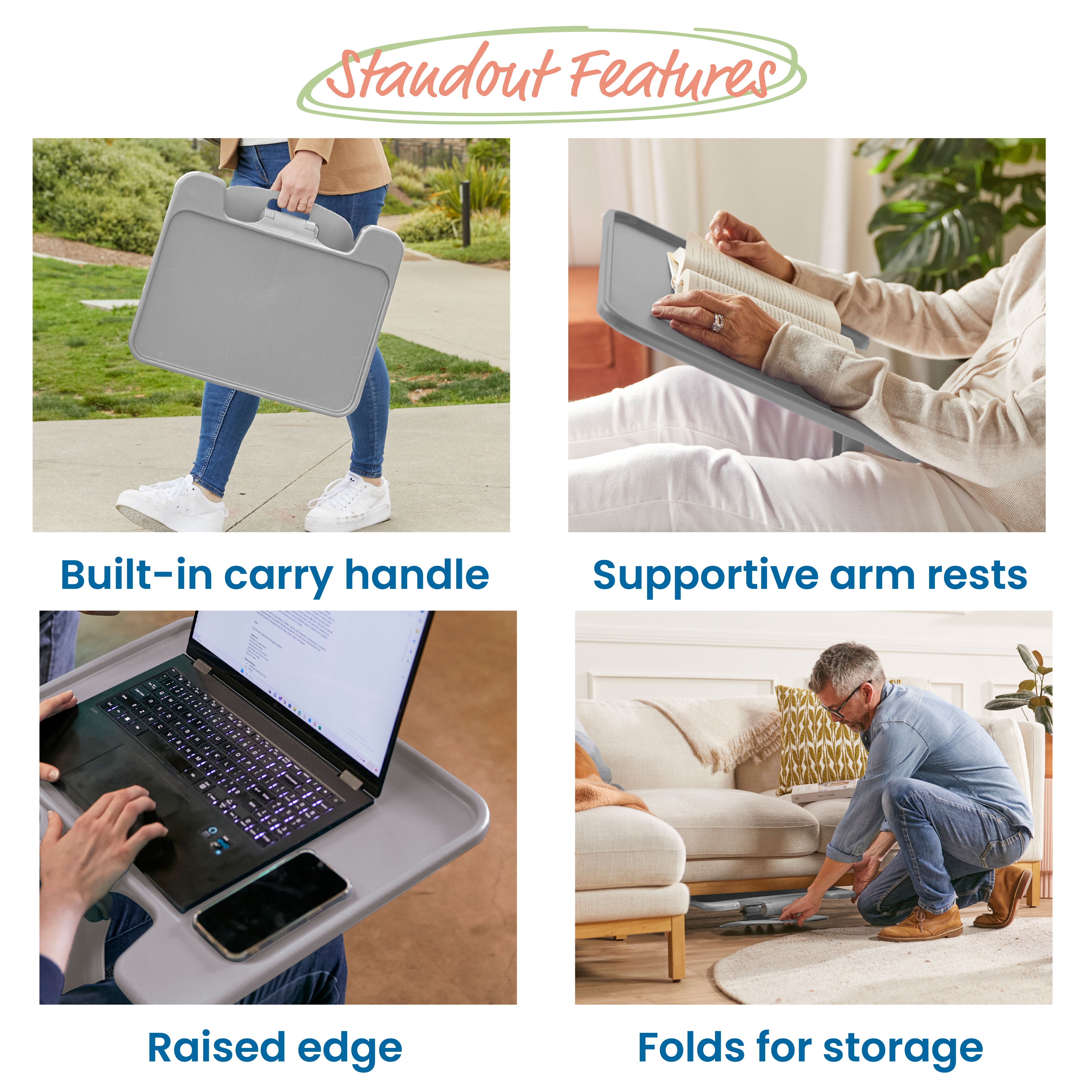 The Surf Folding Portable Lap Desk, Large