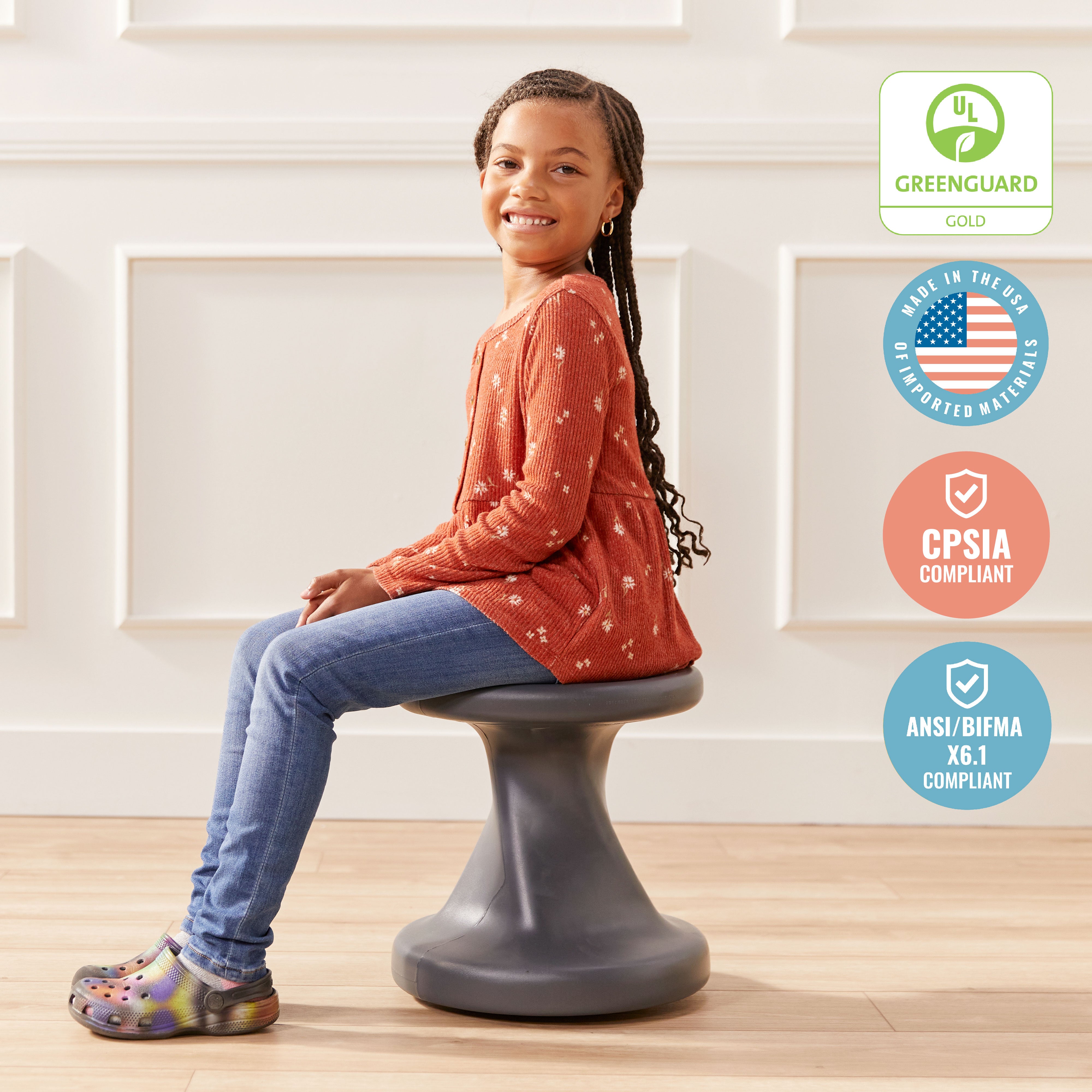 Twist Wobble Stool, 14in Seat Height