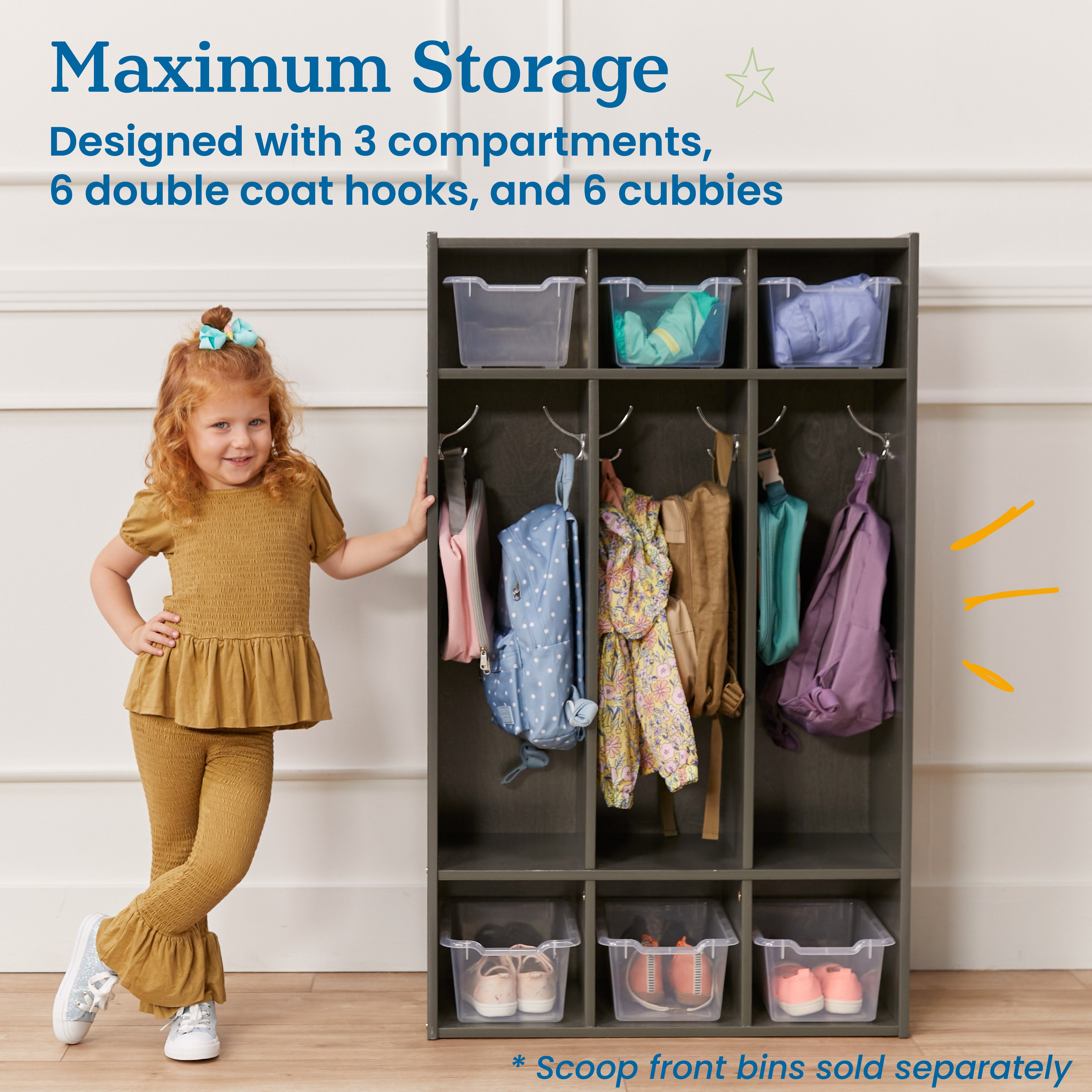 Streamline 3-Section Coat Locker