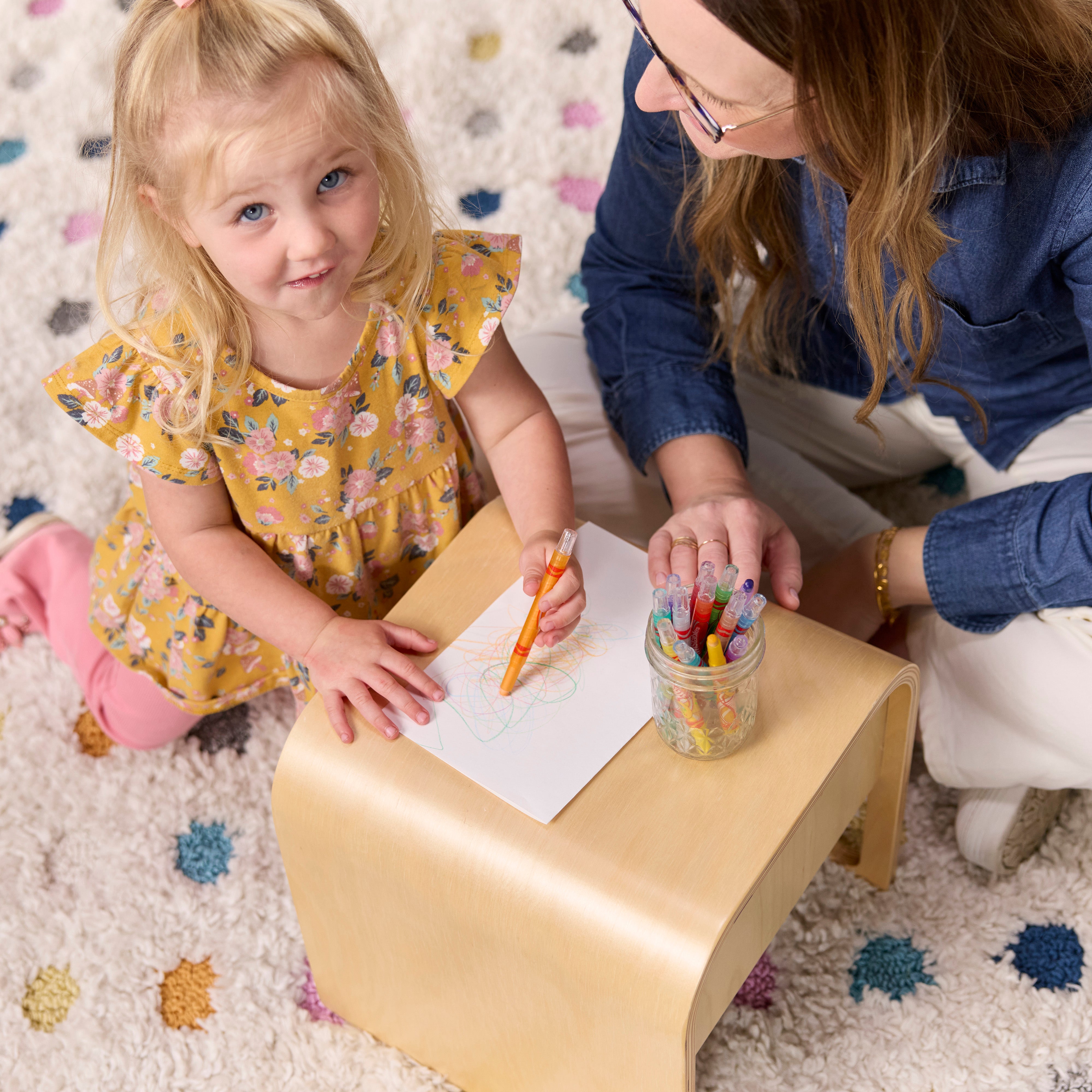 Bentwood Multipurpose Cube Chair