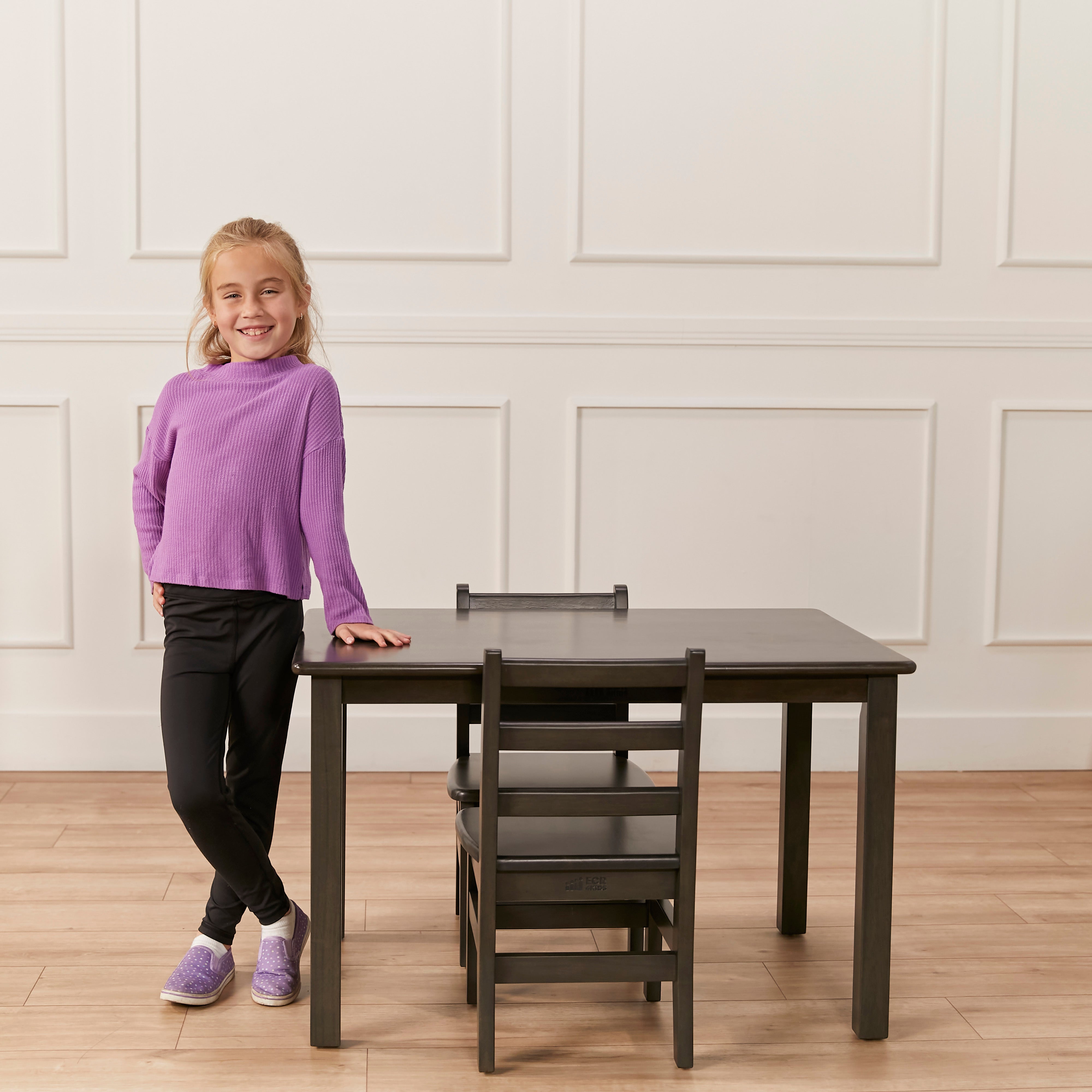 24in x 36in Rectangular Hardwood Table with 22in Legs, Kids Furniture