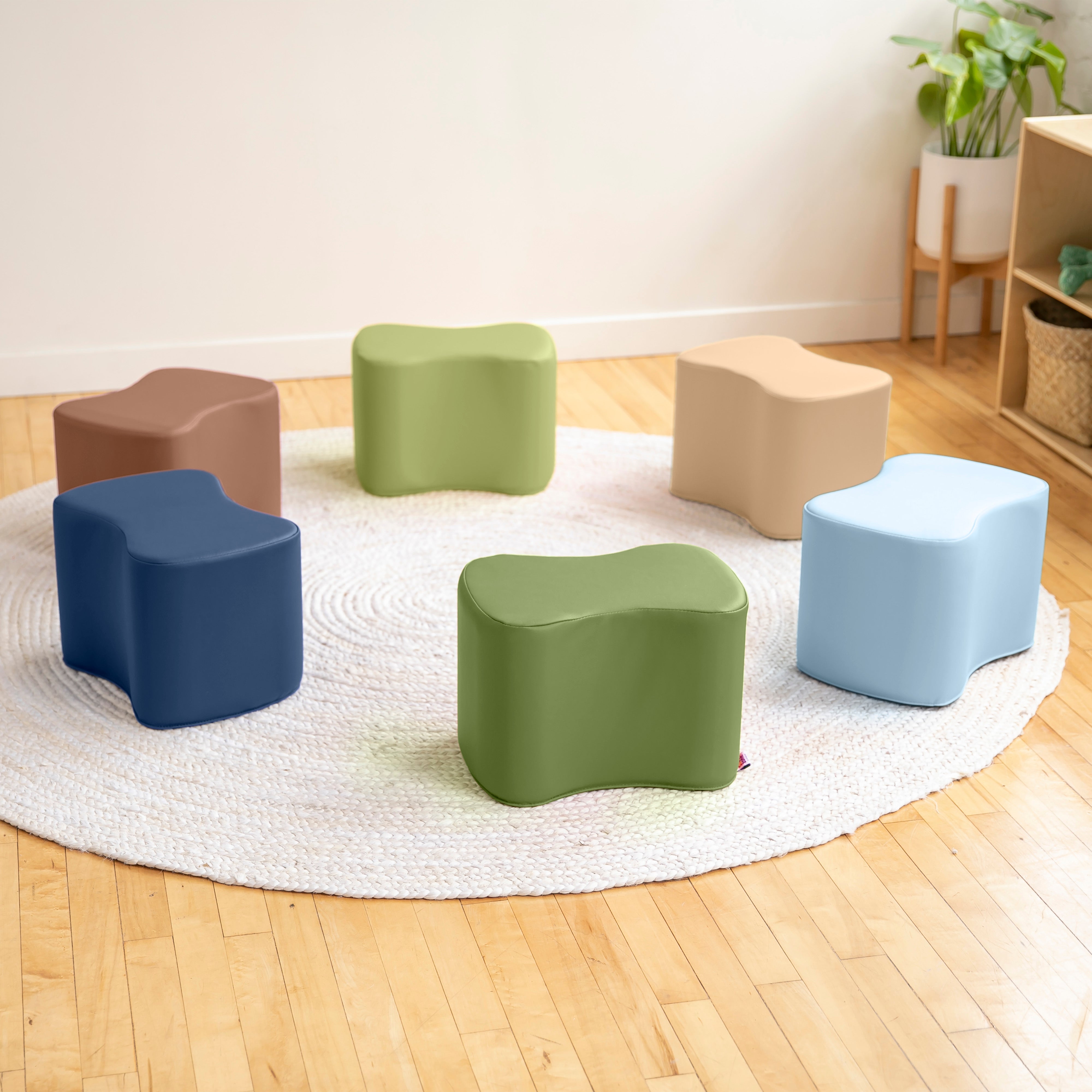 SoftZone Toddler Modular Stool Set, 6-Piece