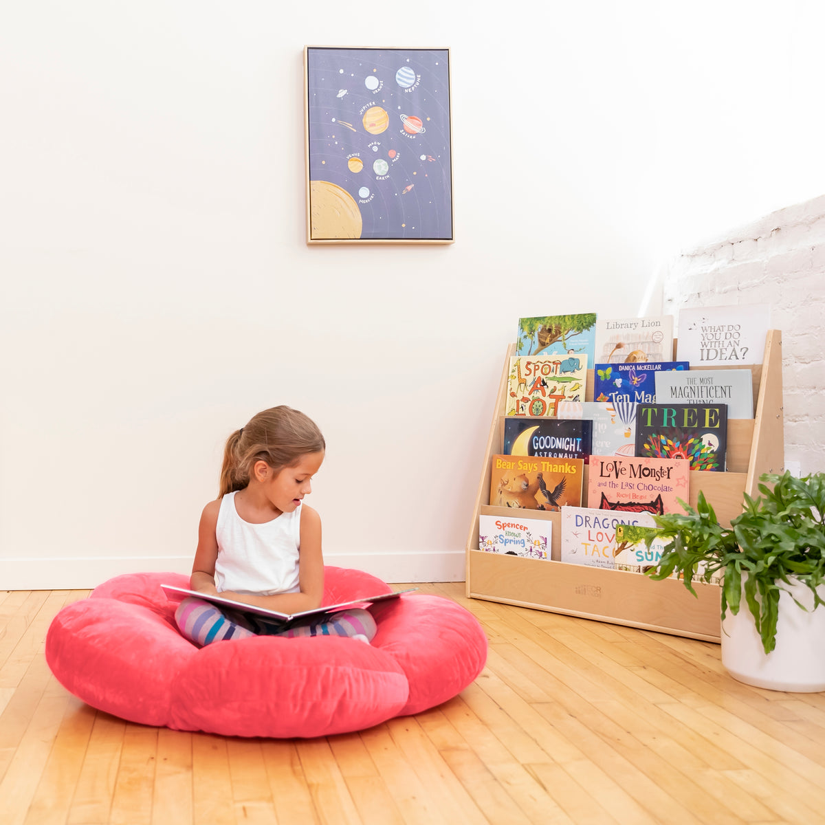 Flower Floor Pillow, 35in