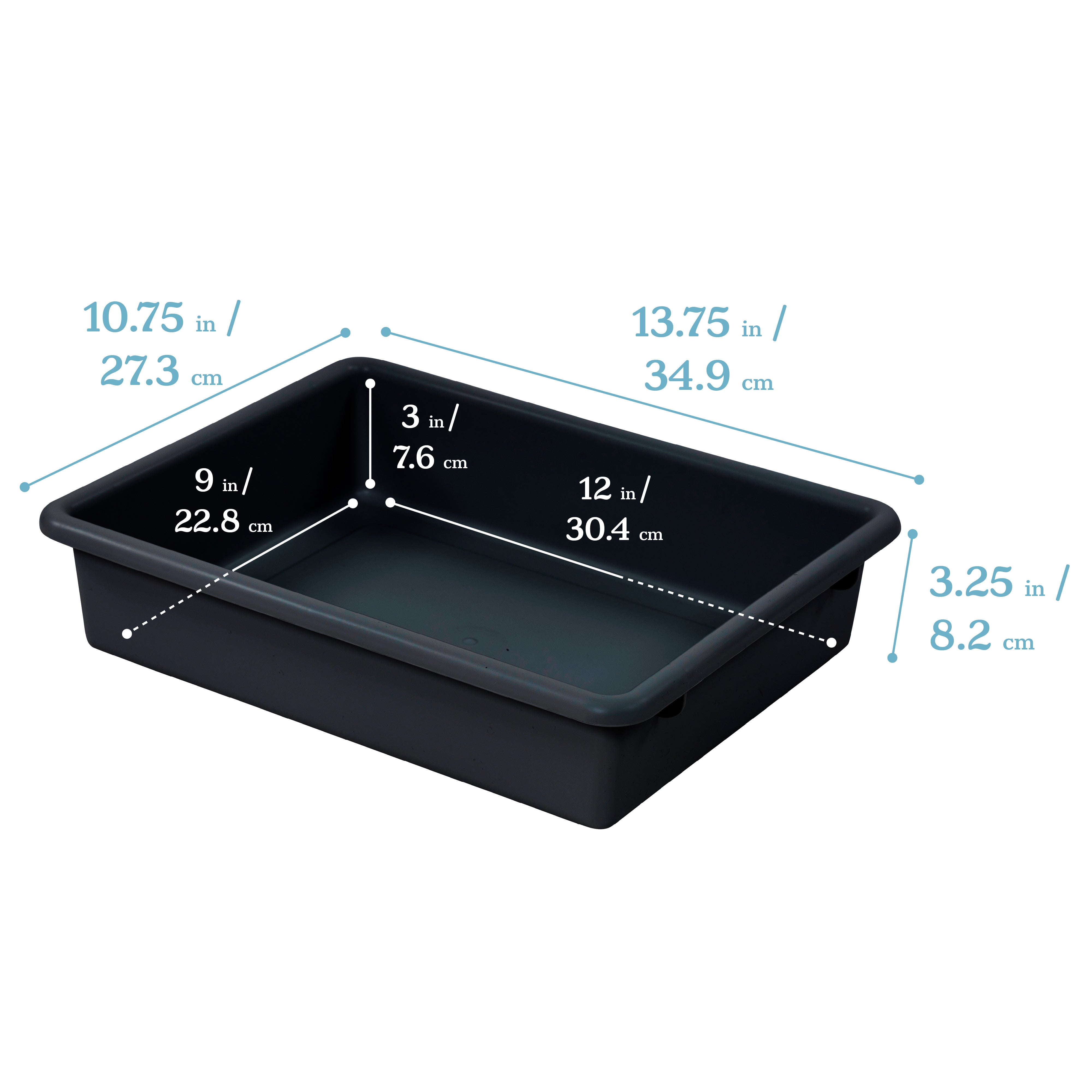 Letter Size Tray with Lid, 10-Piece