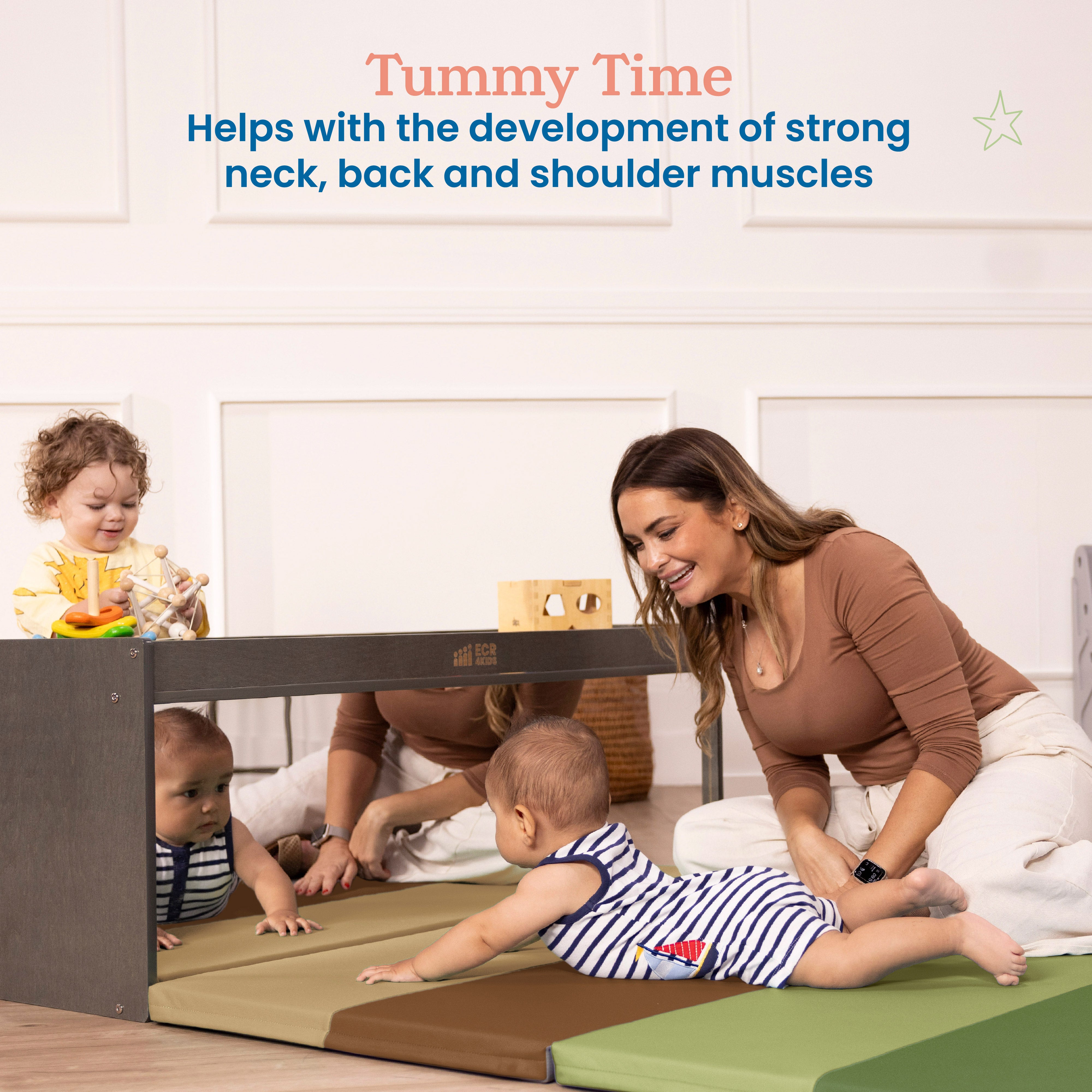 6-Section Rainbow Runway Activity Mat