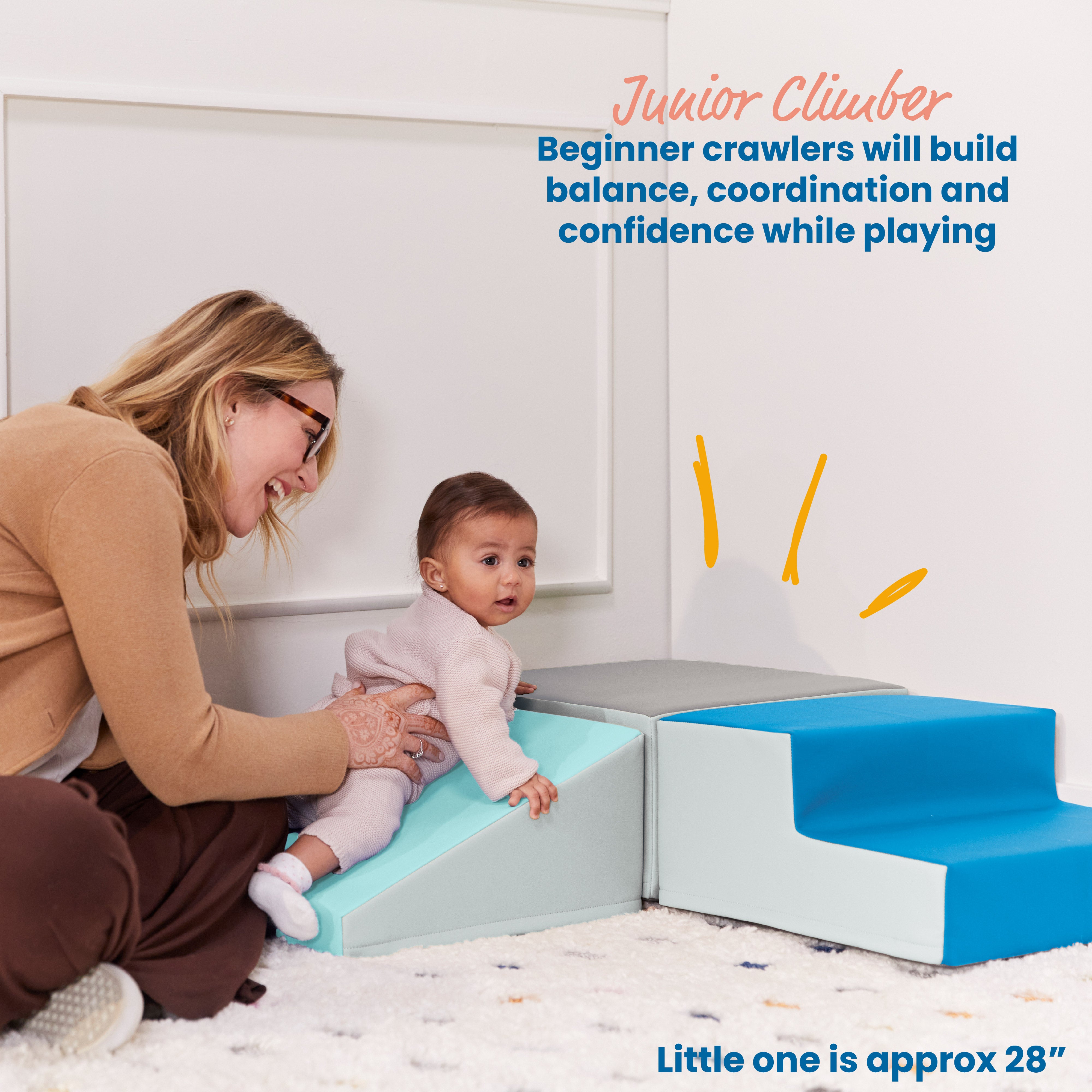 Junior Little Me Crawl and Slide Wall Climber, 3-Piece