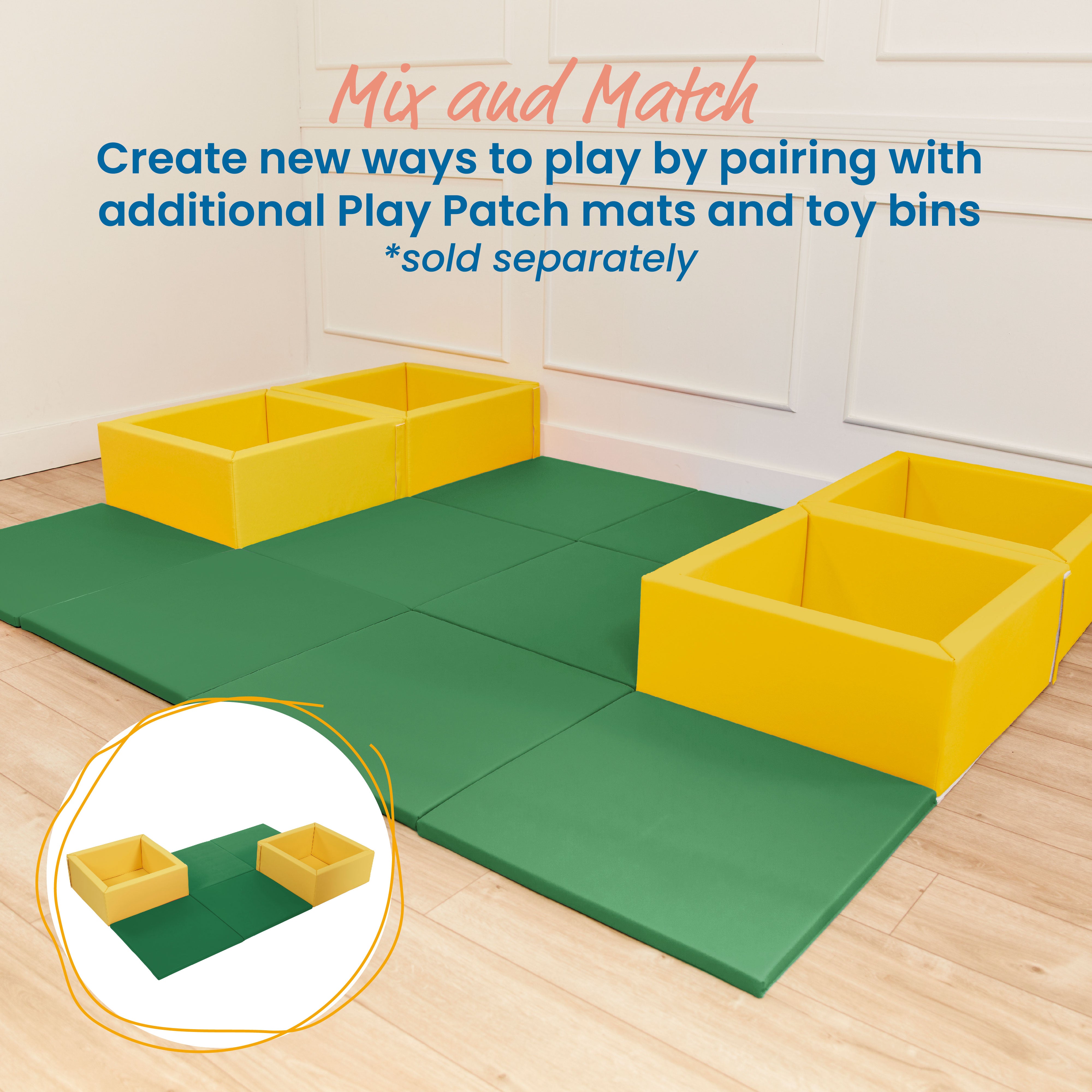 Play Patch Activity Mat Squares, 4-Pack