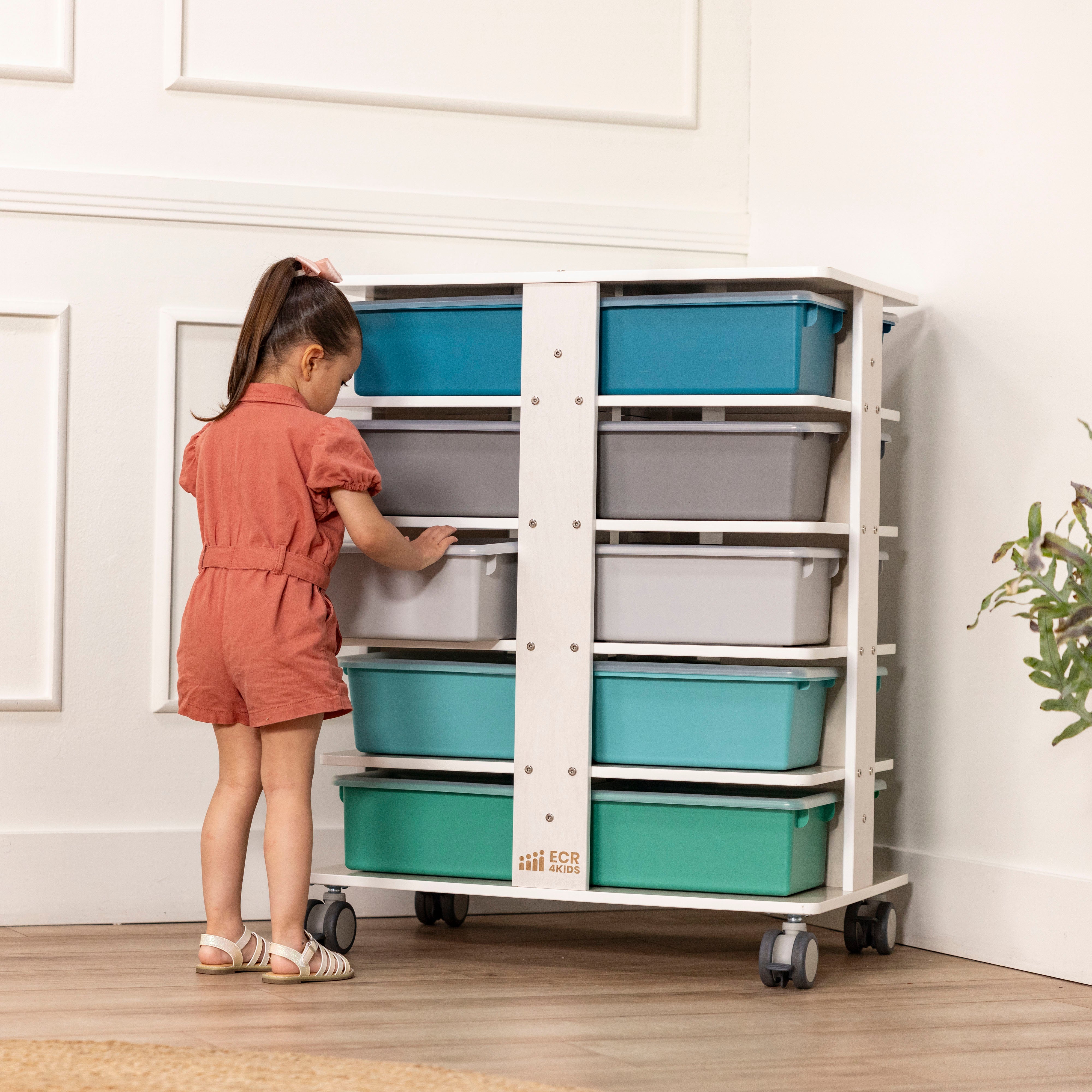 20-Compartment Mobile Storage Tower, 5x4