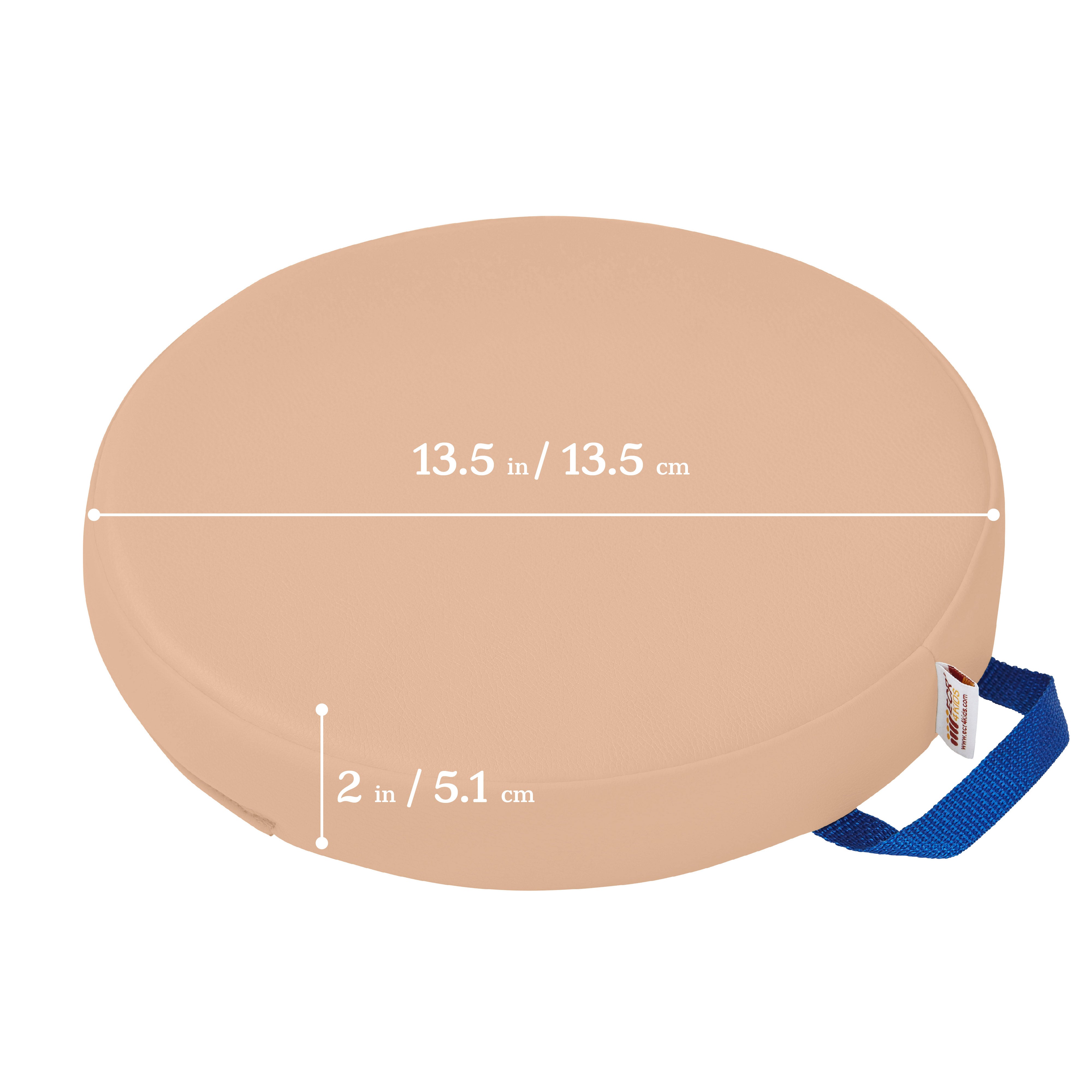 Round Floor Cushions with Handles, 6-Piece